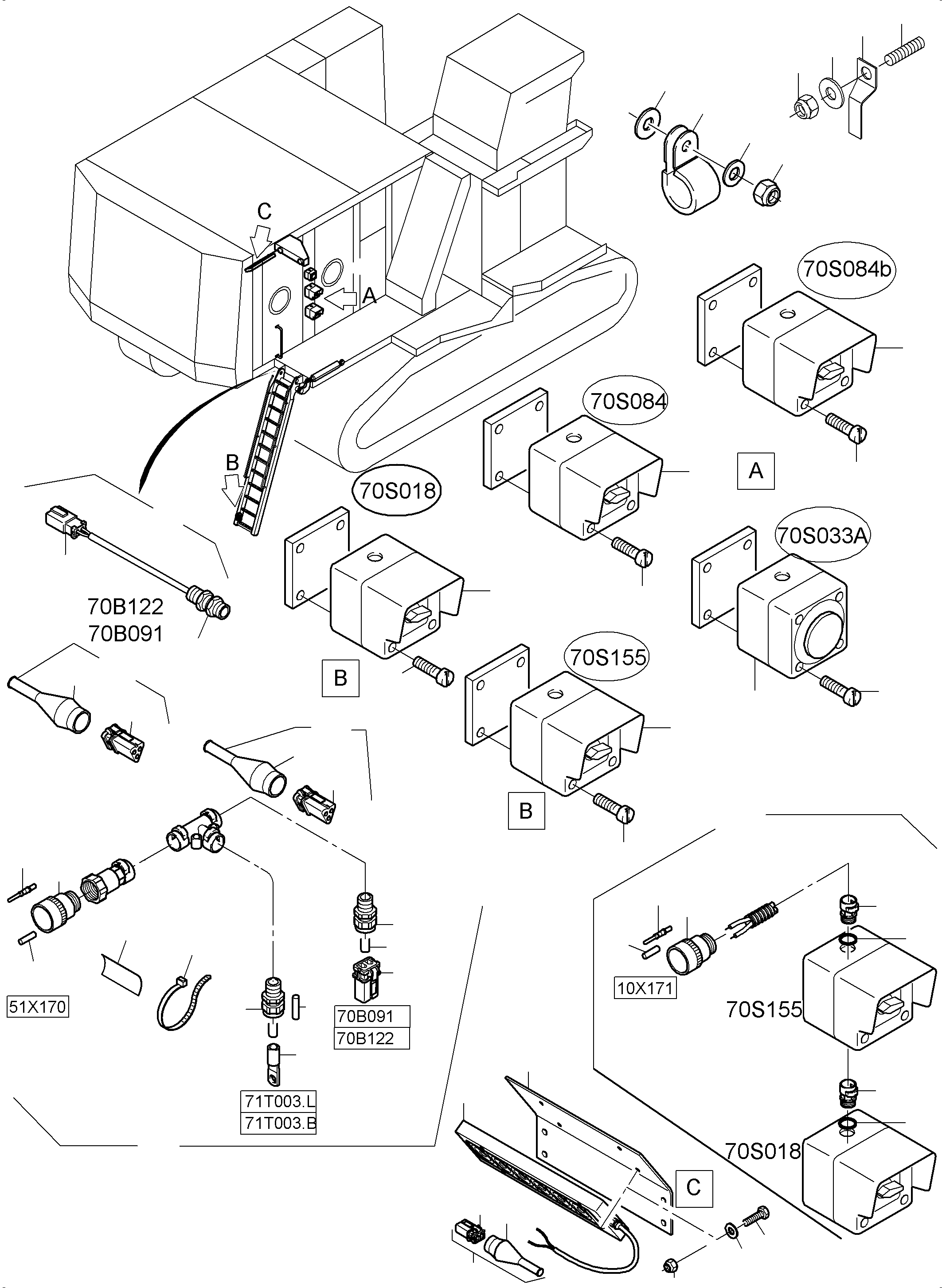 Harness Ladder 974 913 40 KOMATSU