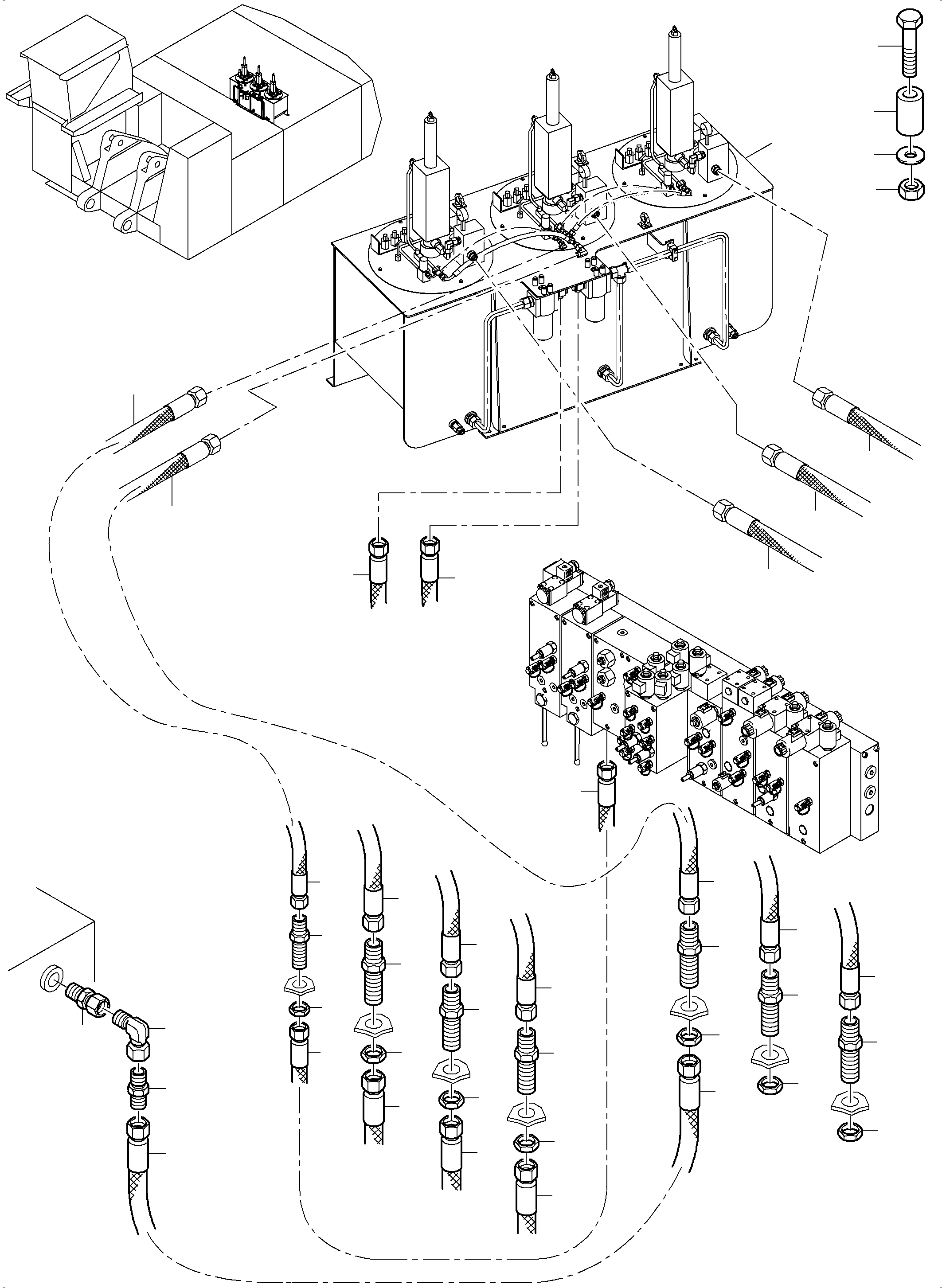 Retainer assy. 974 549 40 KOMATSU