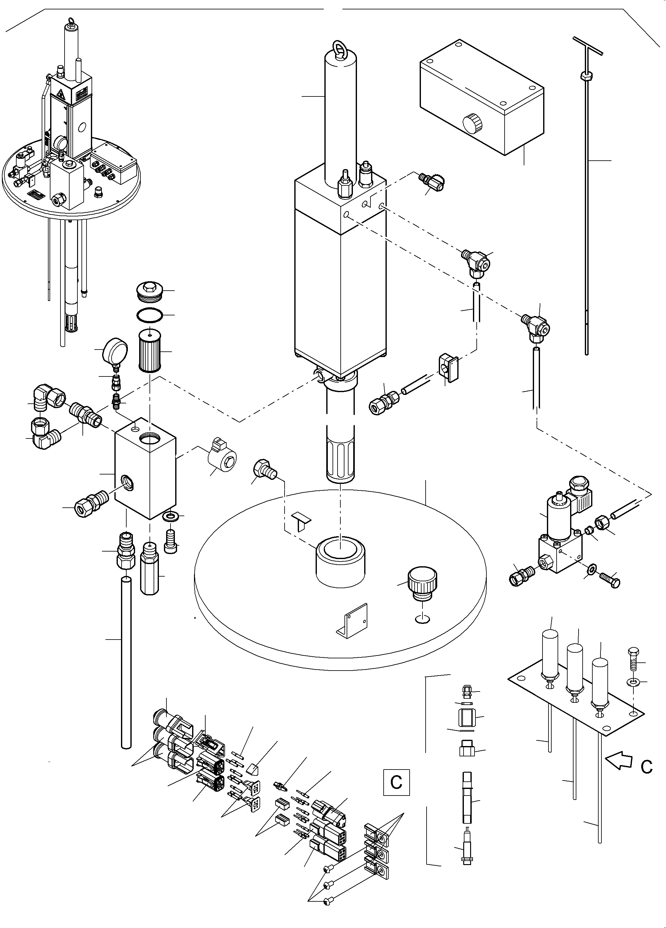 Lube pump station 951 035 40 KOMATSU