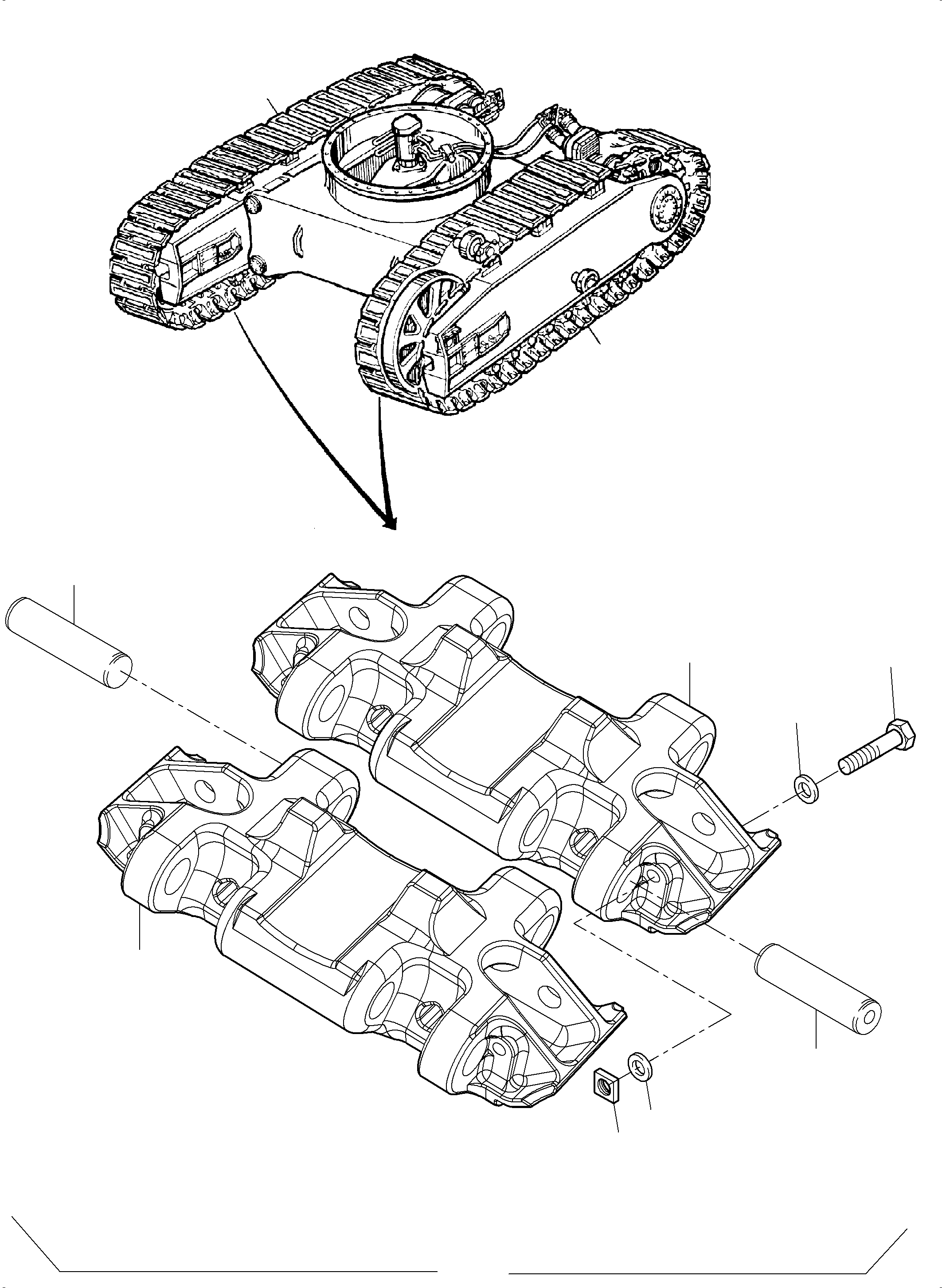 Track group (included 49 track shoes) 798 116 73 KOMATSU