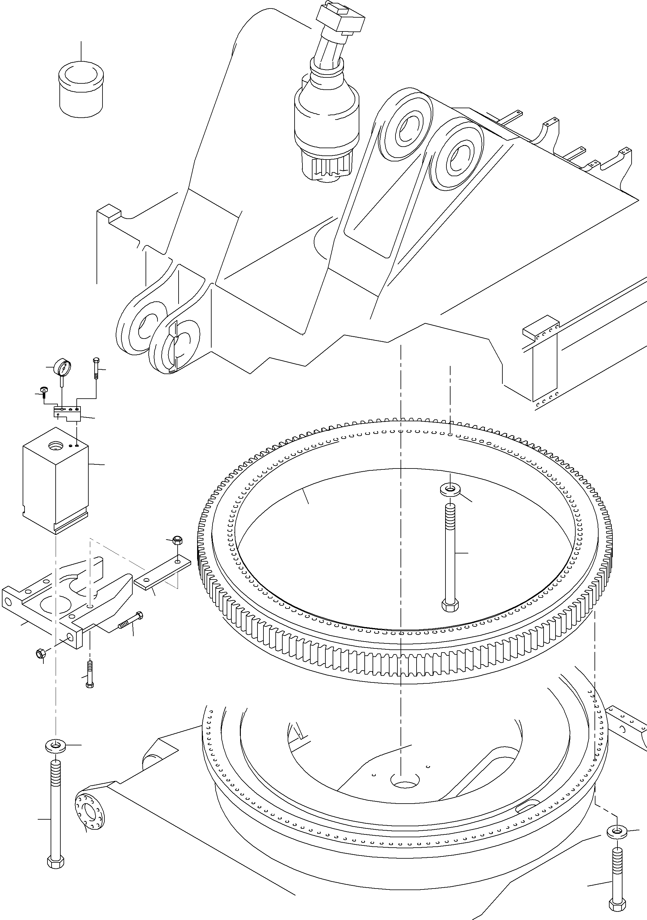 Slew ring - mounting kit (Could weather design) 797 931 73 KOMATSU