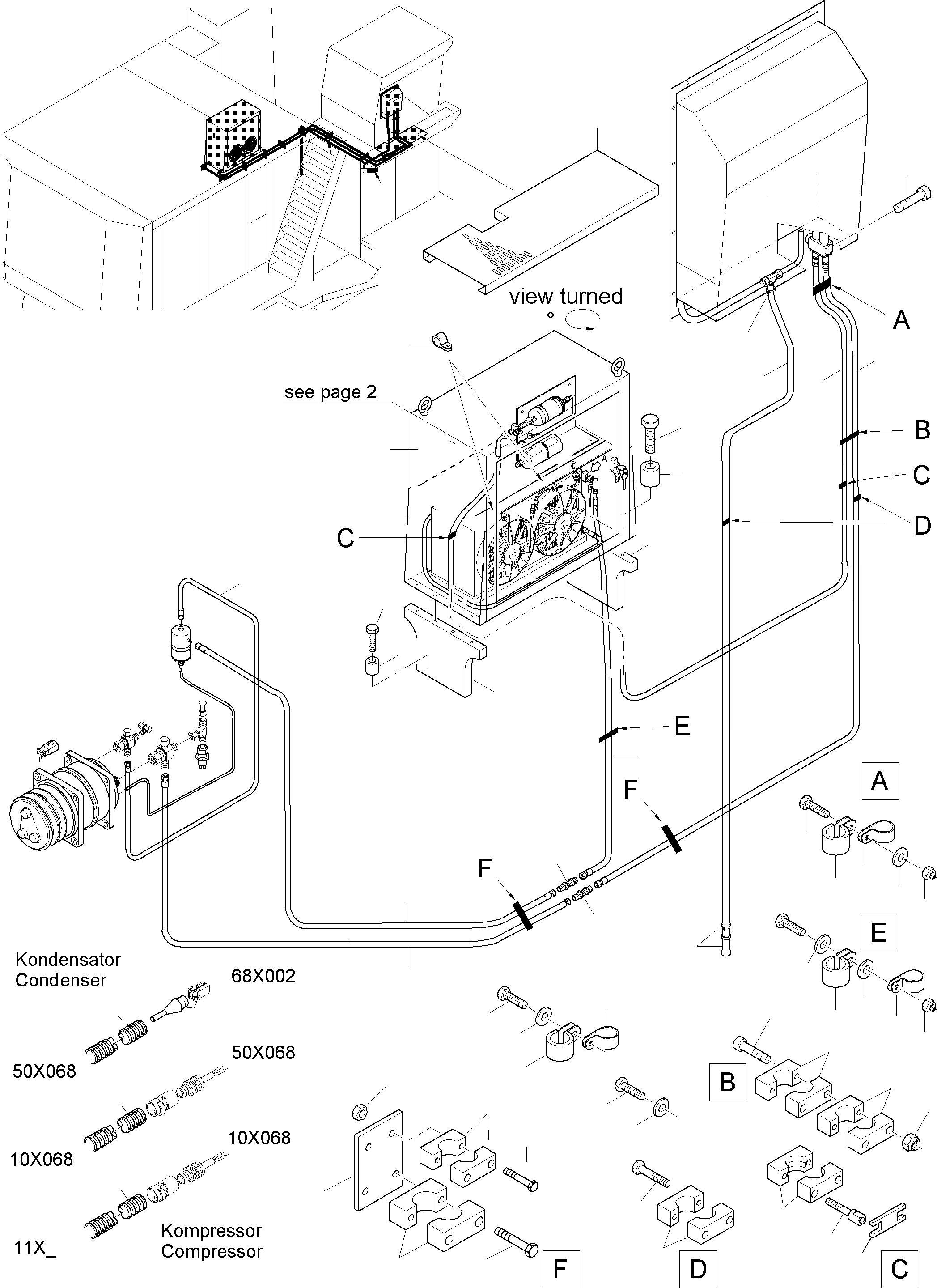 Hose assy. DN10x13600 951 357 40 KOMATSU