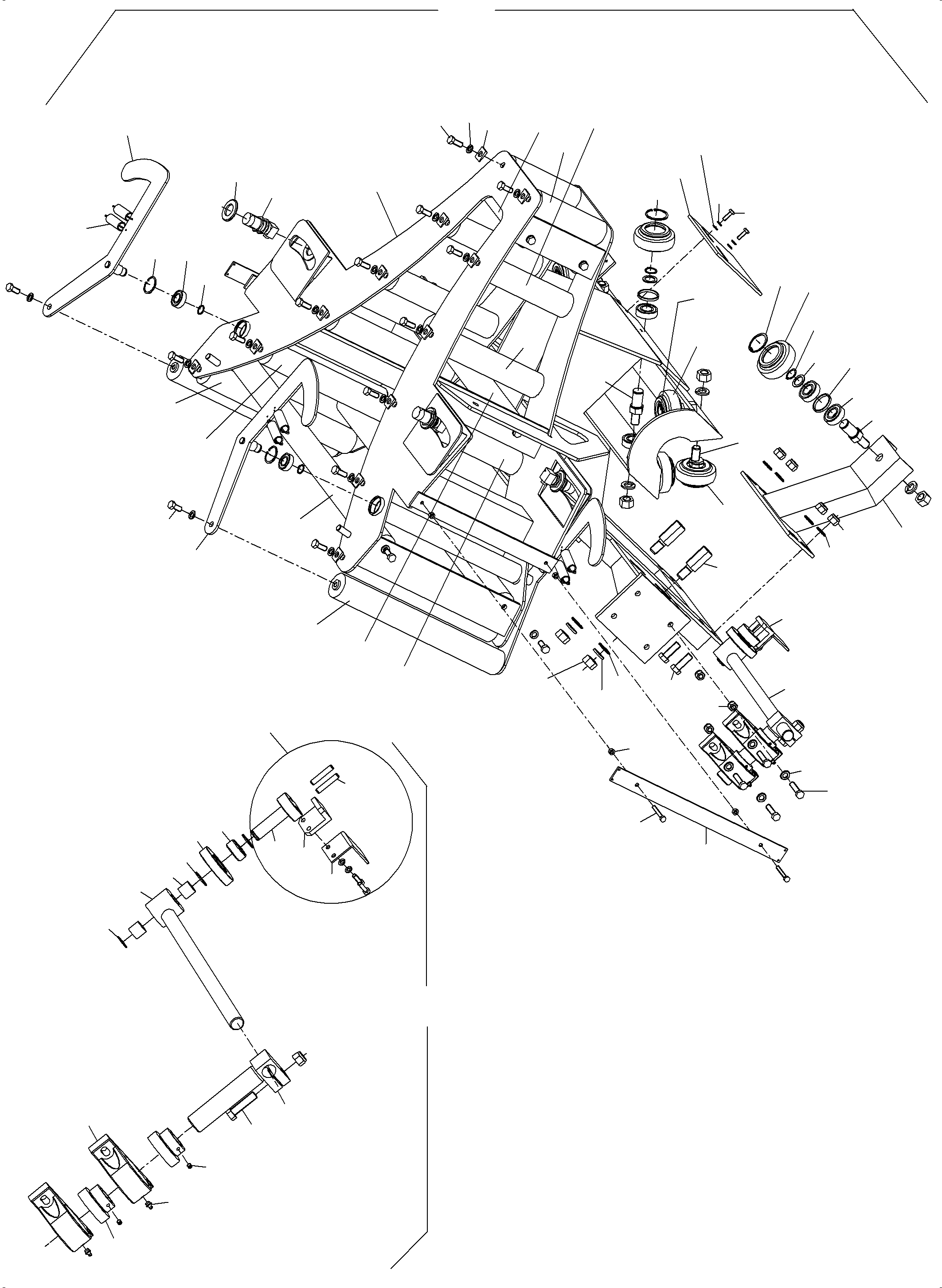 Reel arr. assy. 799 504 73 KOMATSU