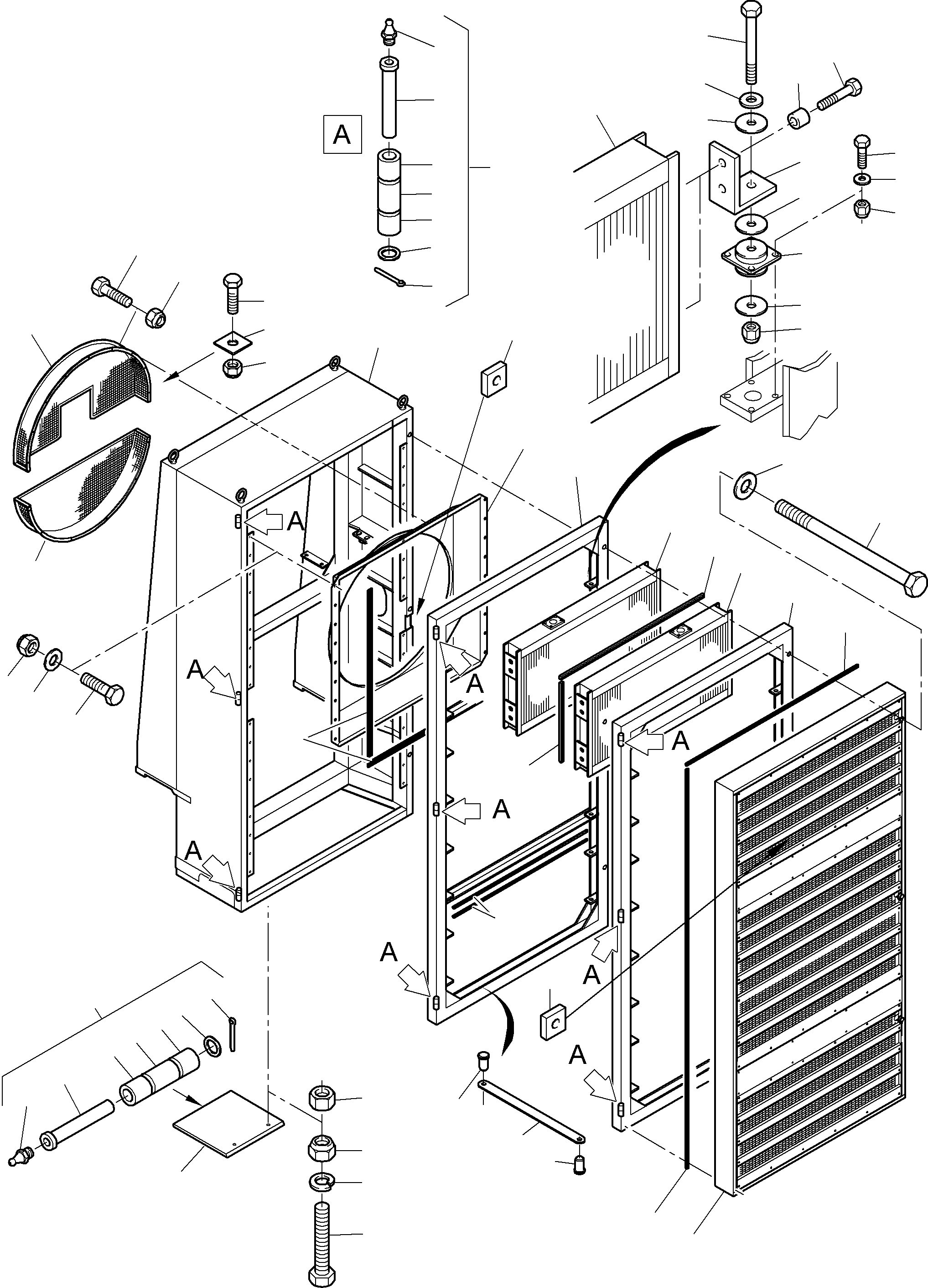 Fan cage 980 232 40 KOMATSU