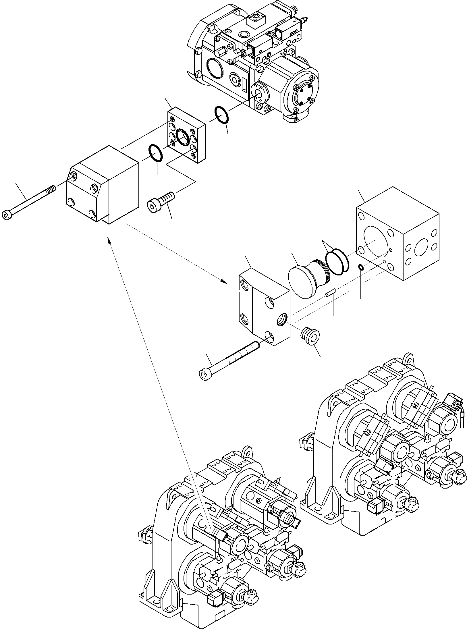 Seal kit for cartridge valve to fig-no. 35 799 984 73 KOMATSU