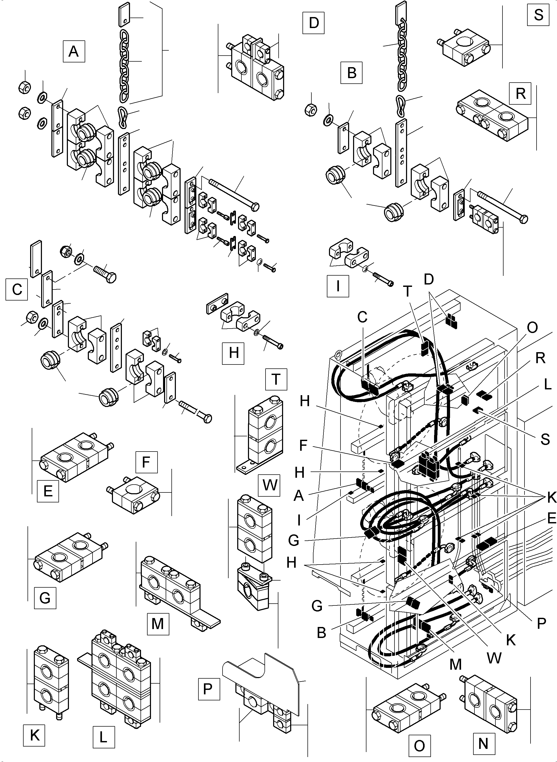 Weld on plate assy. 404 901 40 KOMATSU