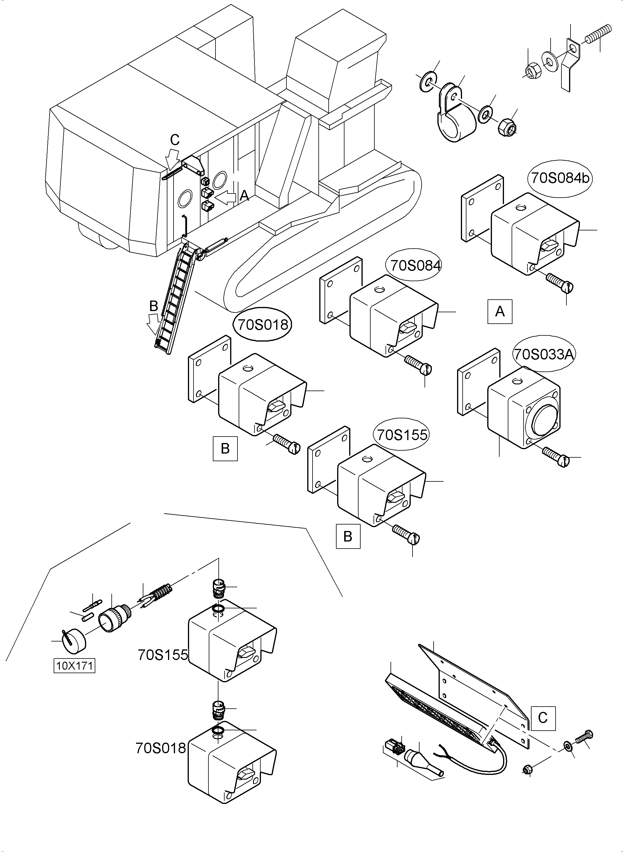 Harness  Ladder 993 601 40 KOMATSU