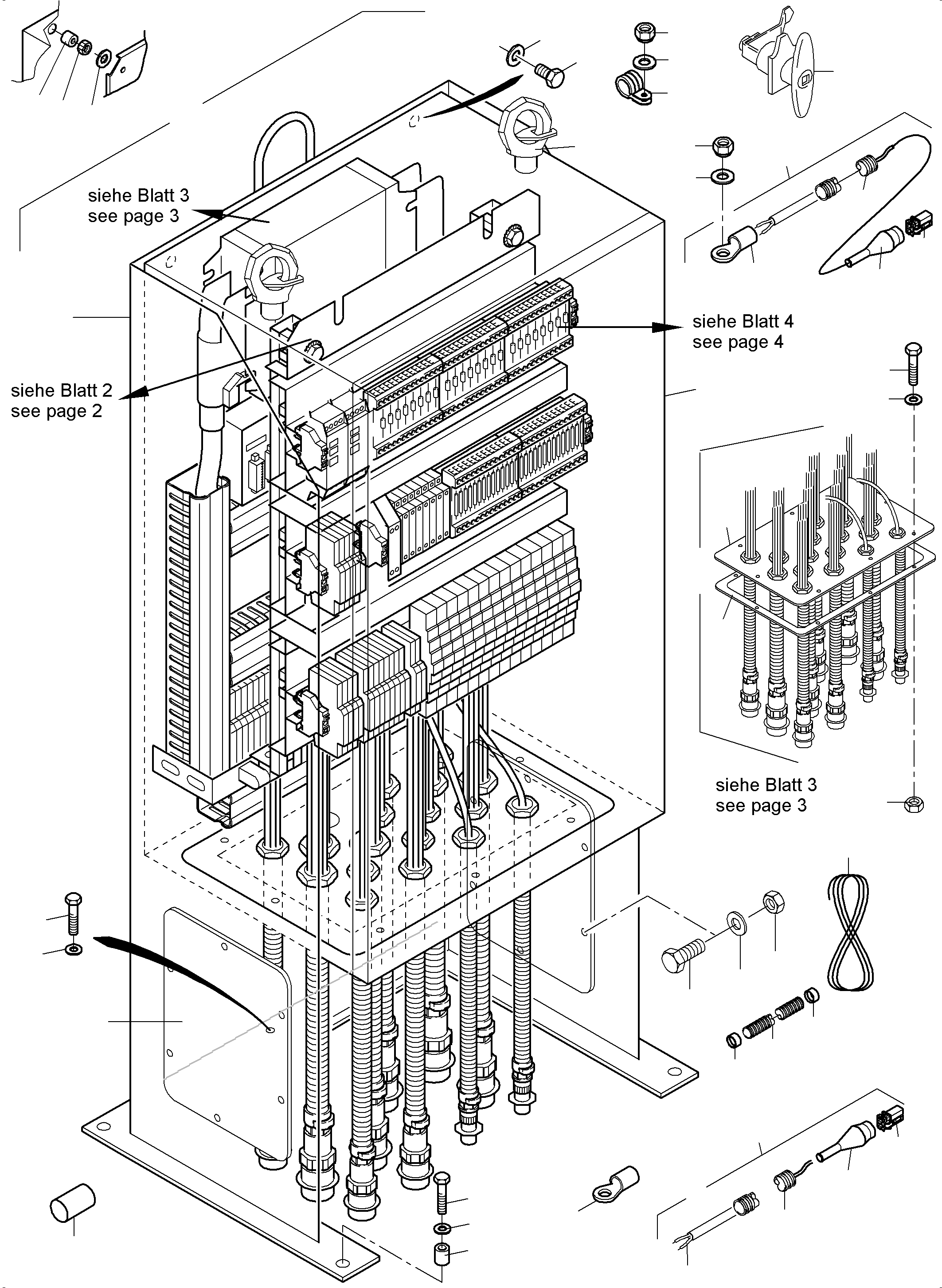 Heater assy. 984 425 40 KOMATSU