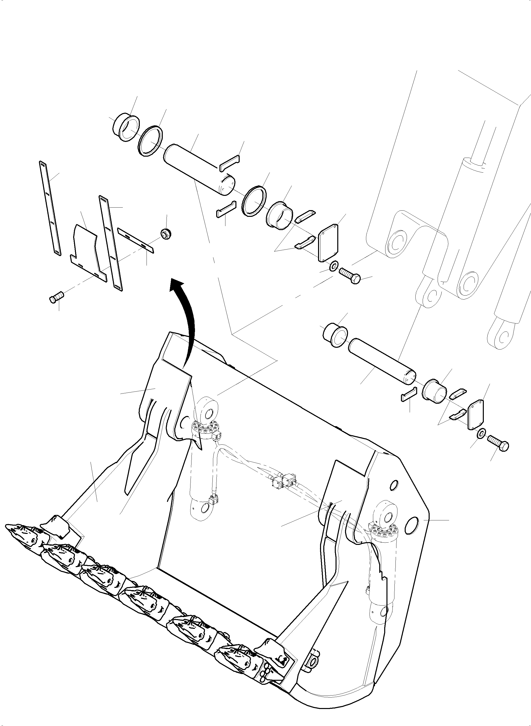 Weld base 045 844 40 KOMATSU