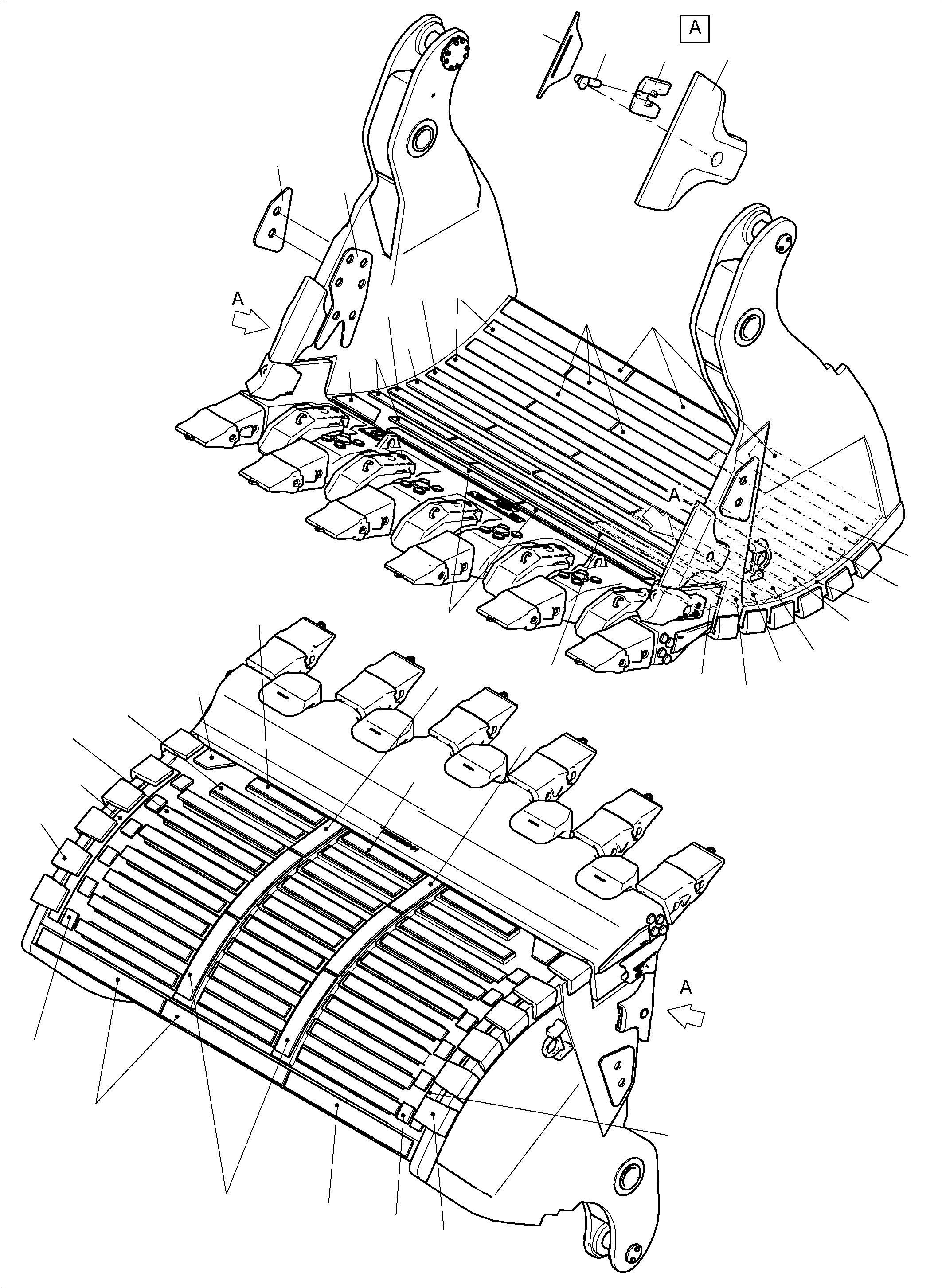 Износостойкая пластина 975 493 40 KOMATSU