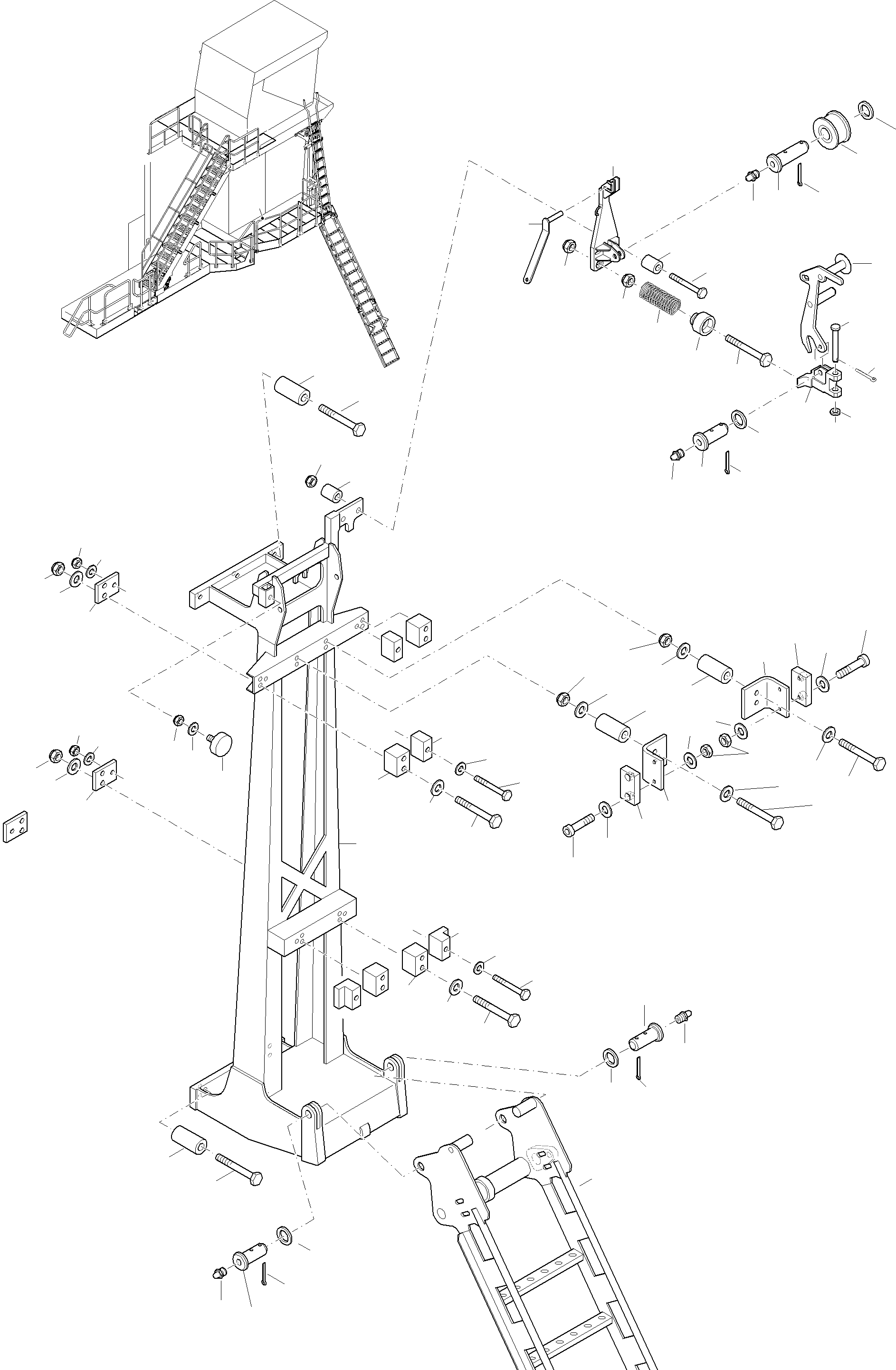 Emergency ladder 993 451 40 KOMATSU