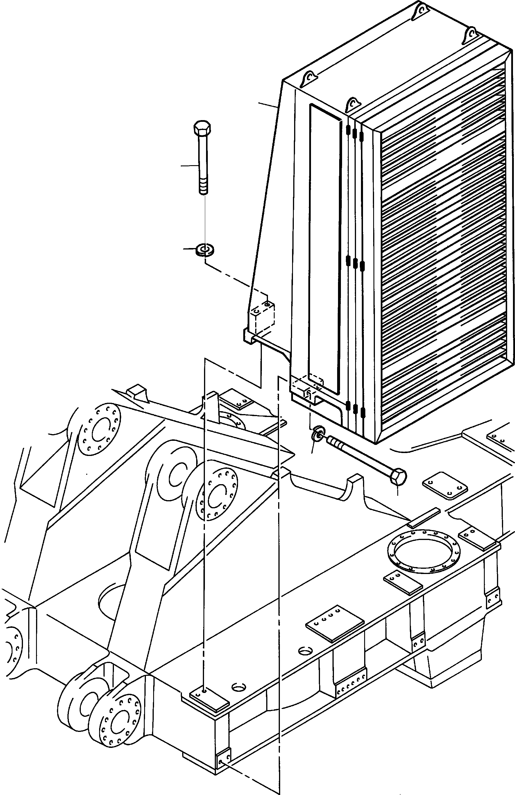 Oil cooler system assy. HB 970 795 40 KOMATSU