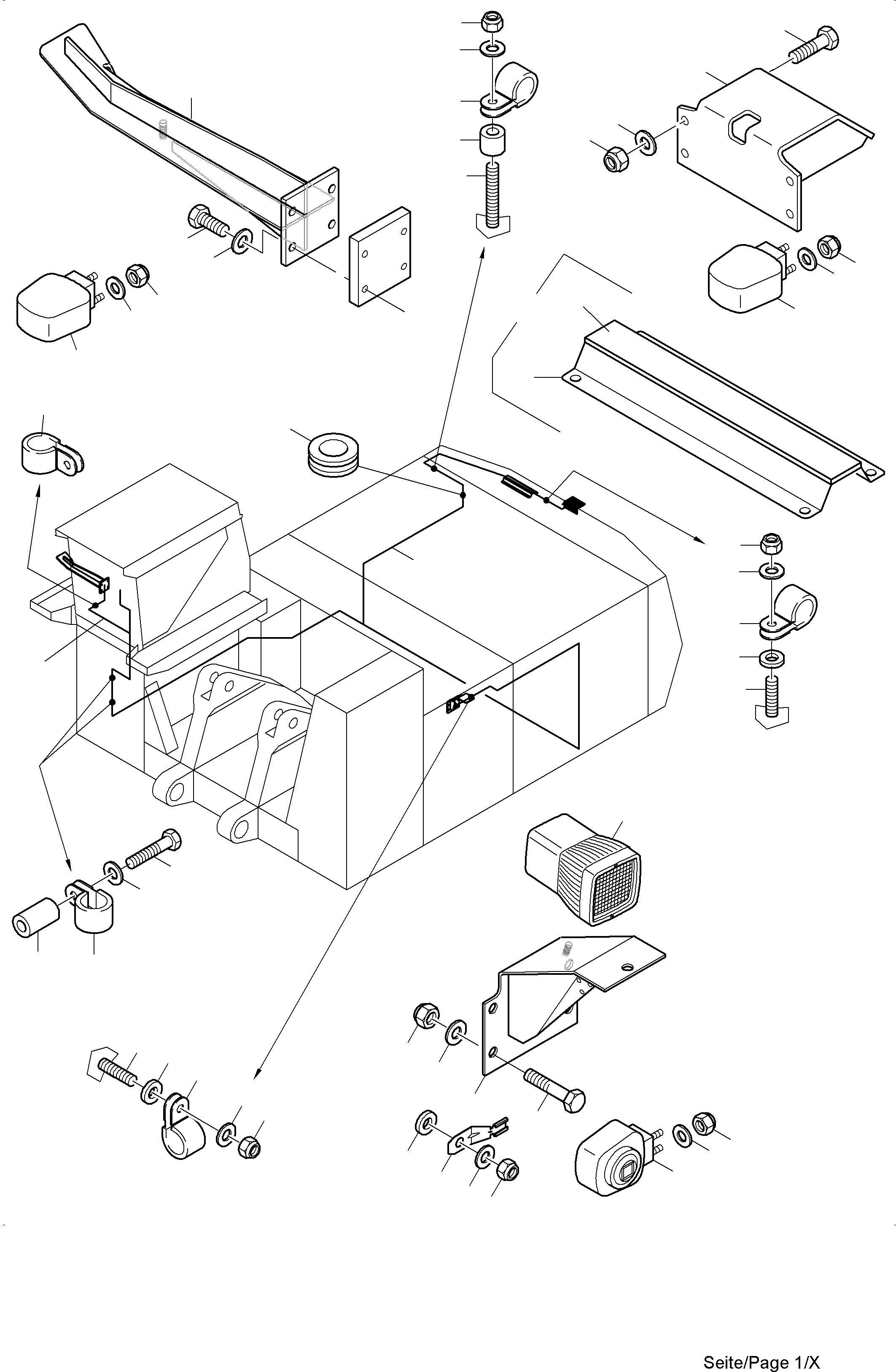 Harness camera Operator 10X010 - 10B466 995 424 40 KOMATSU