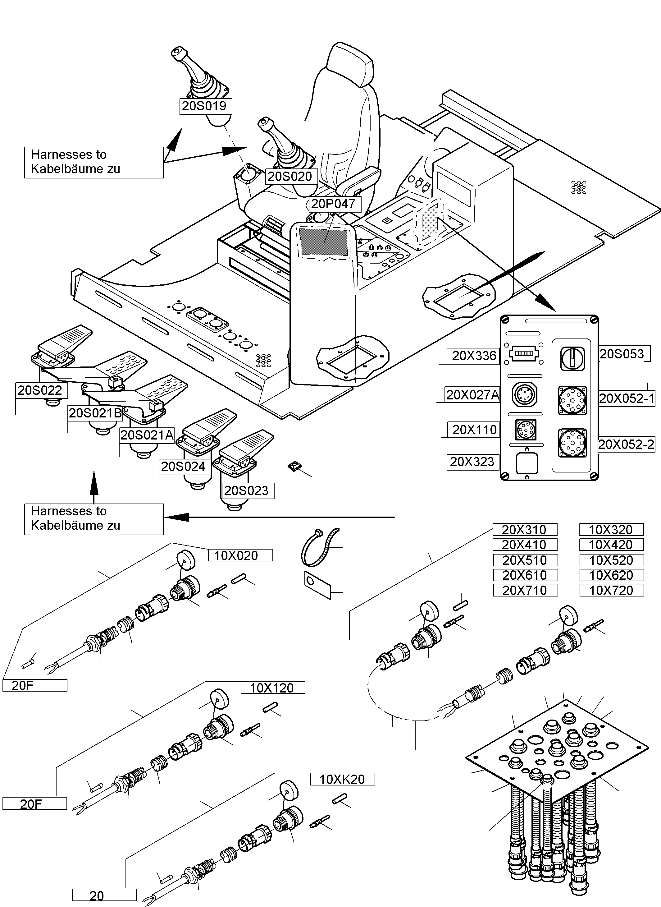 Harness 10X220-20 995 419 40 KOMATSU