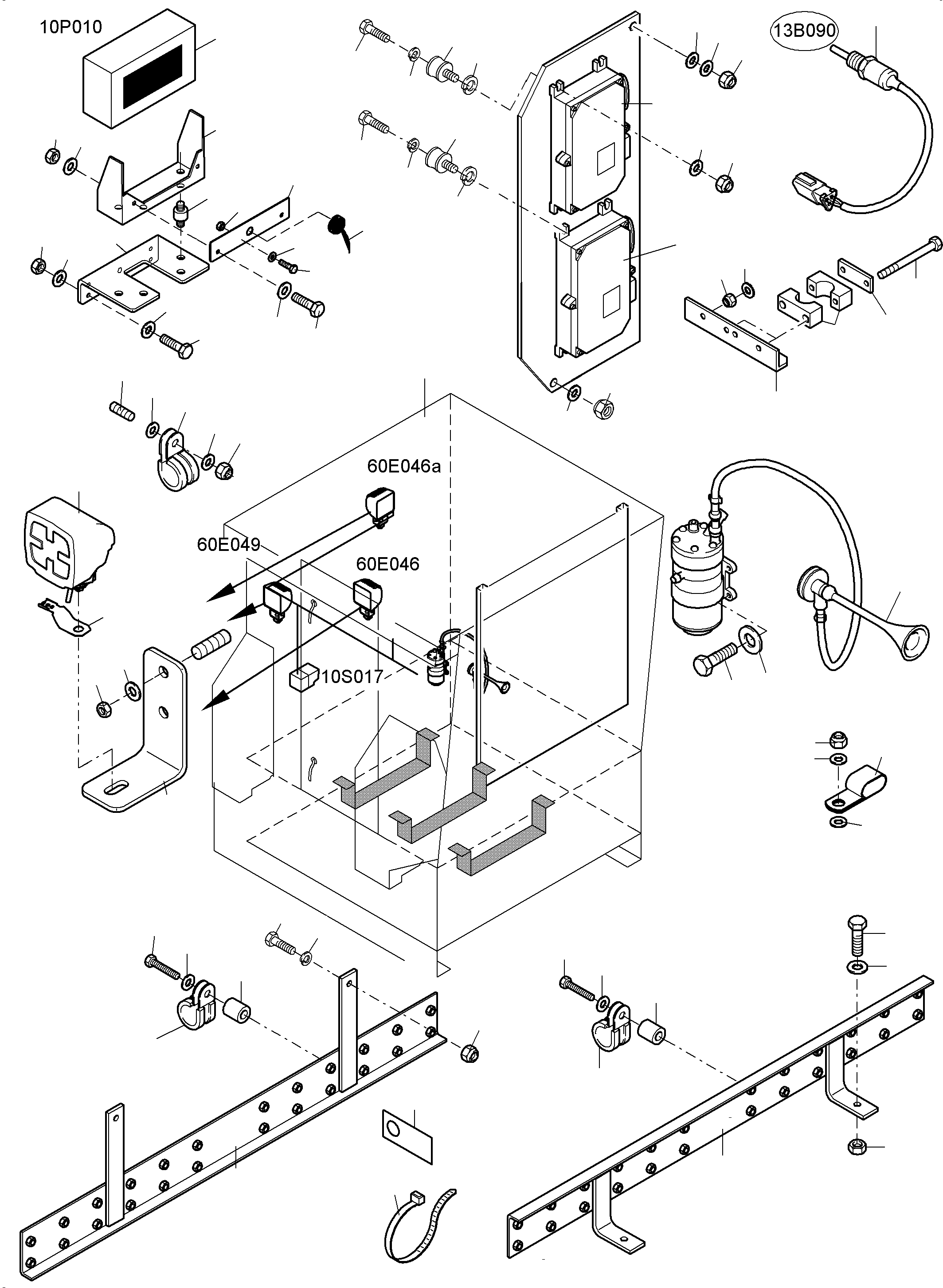Assembly box assy. 993 652 40 KOMATSU
