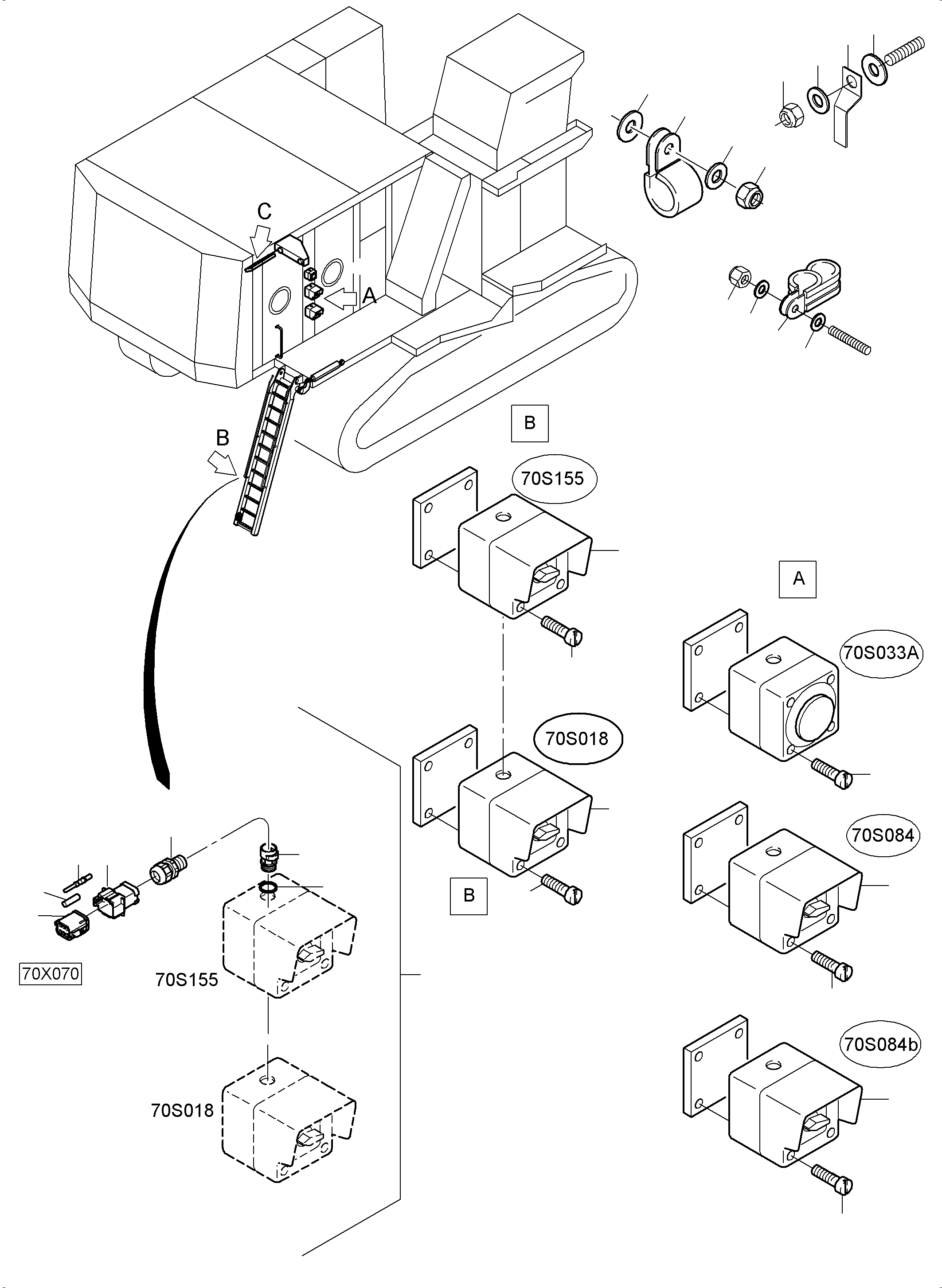 Clamp Ø27 04434522711 KOMATSU