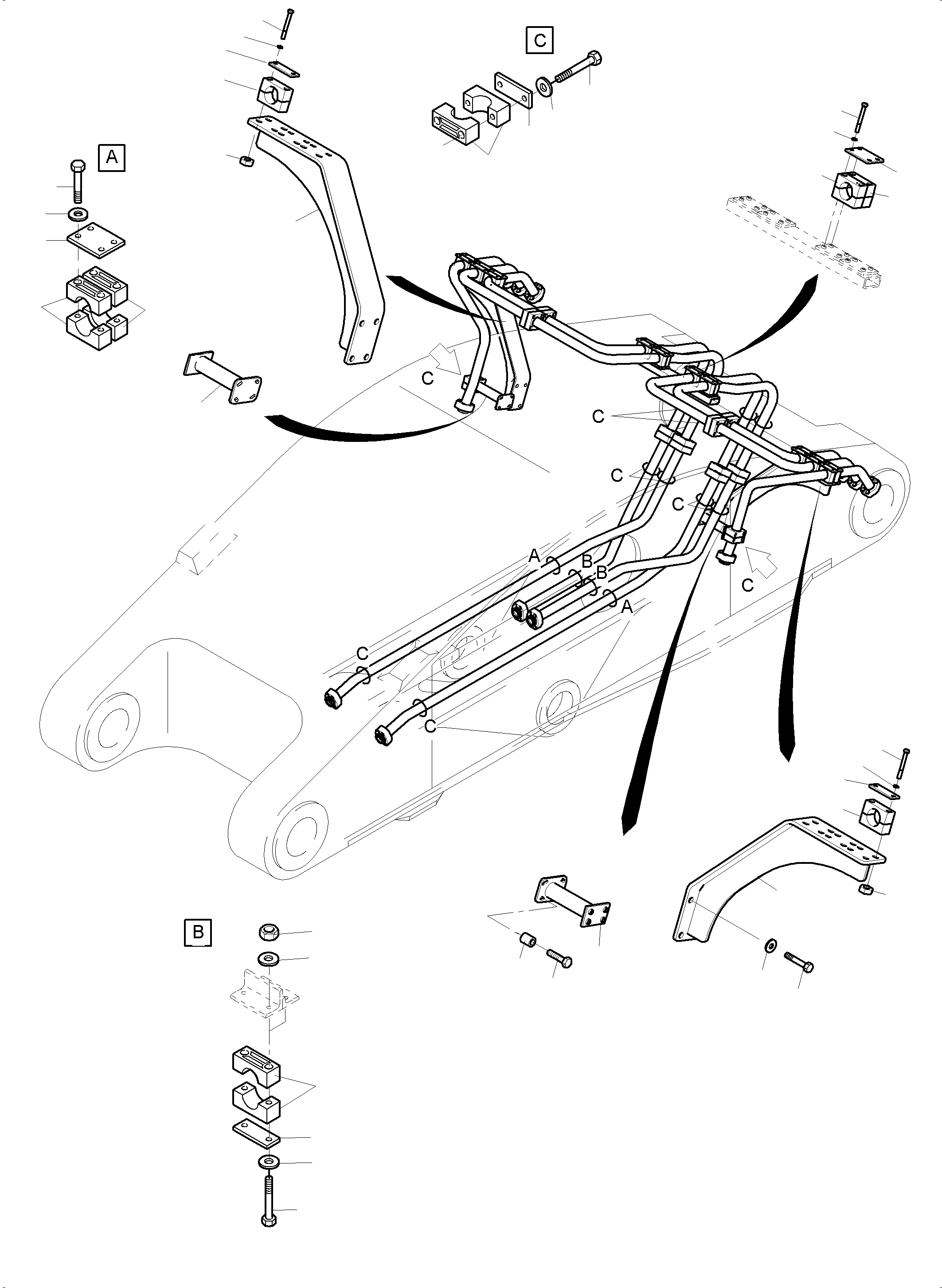 Труба в сборе 997 515 40 KOMATSU