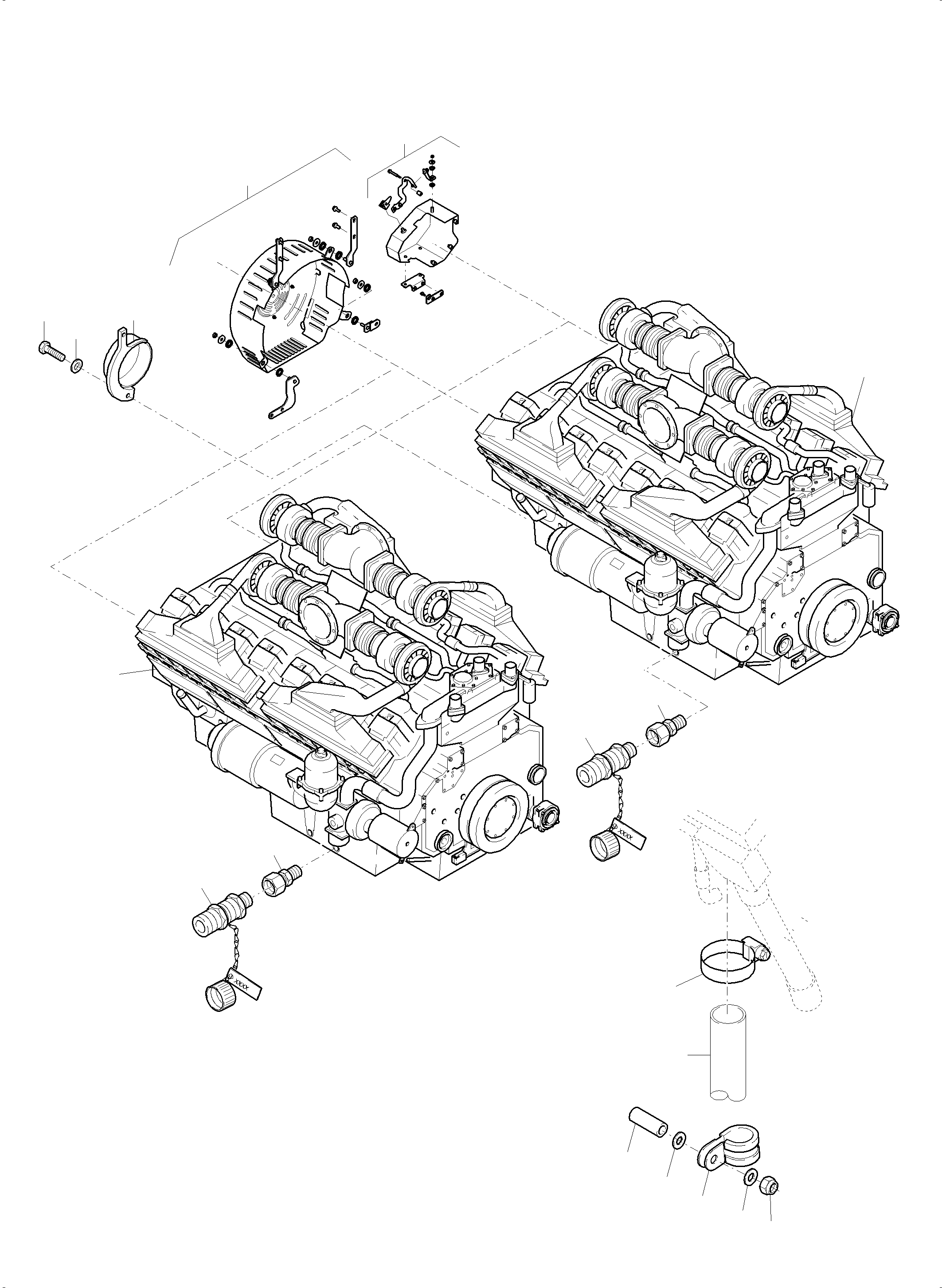 Cover assy. 790 575 73 KOMATSU