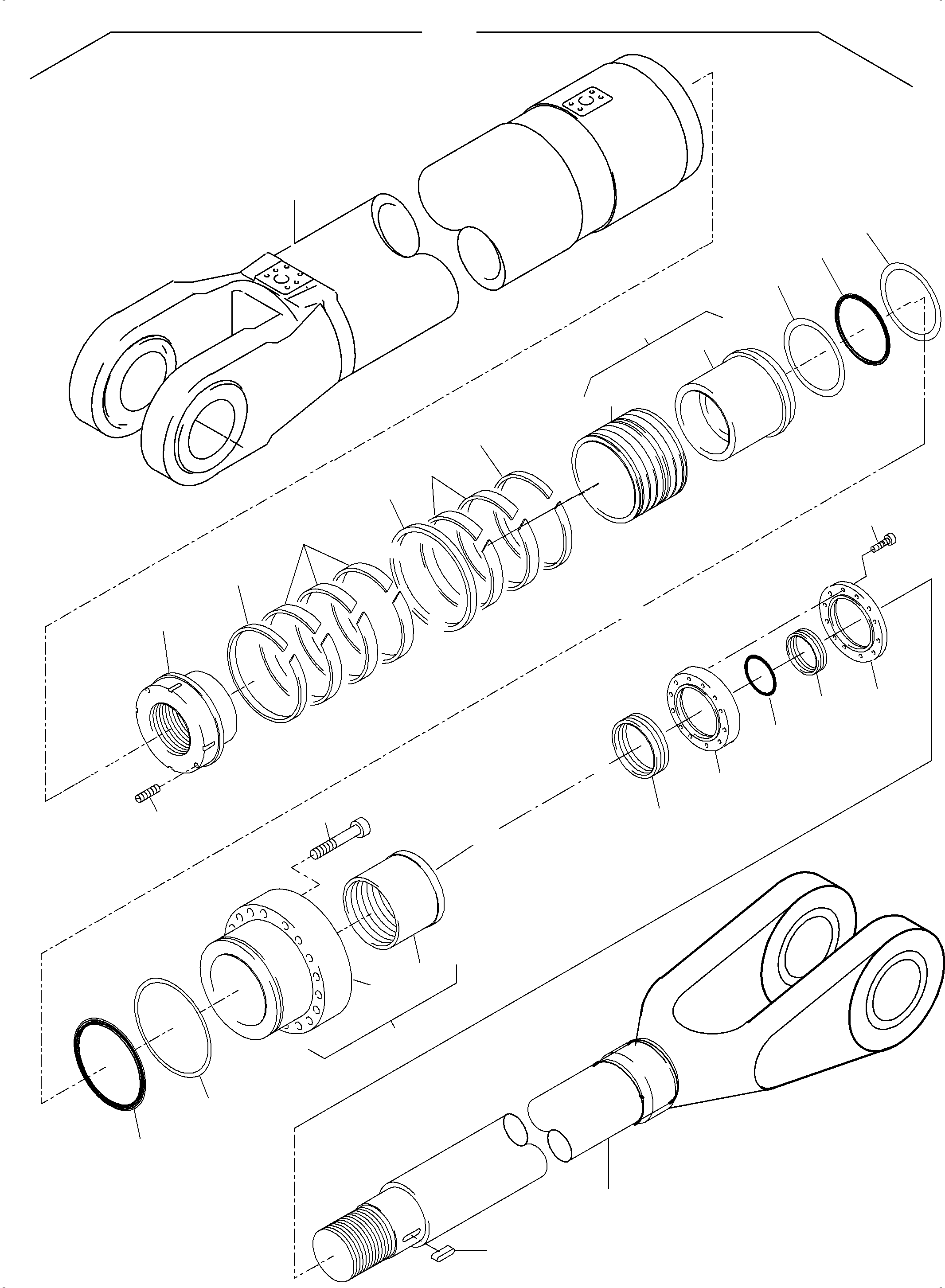 Cylinder barrel 992 184 40 KOMATSU