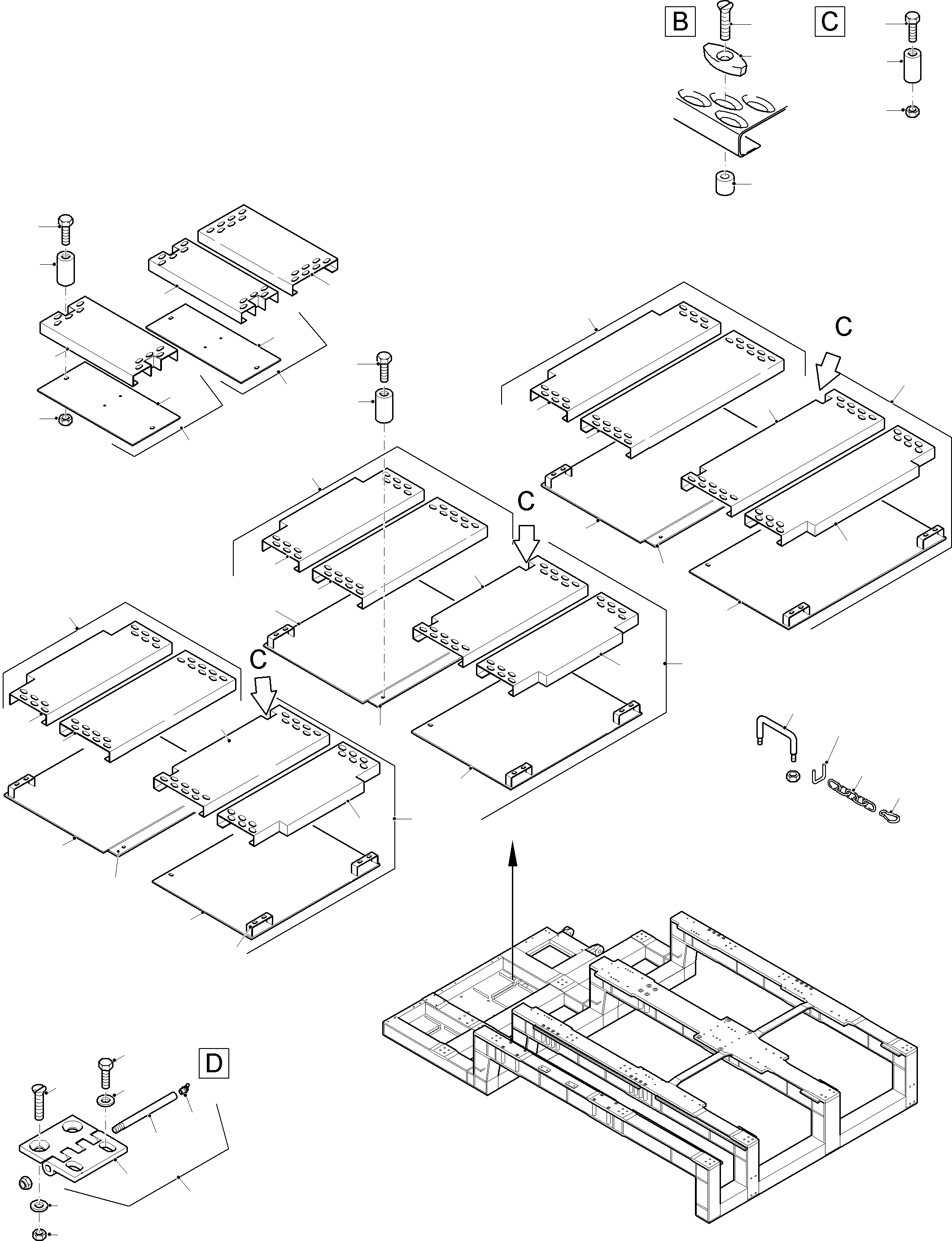Grid assy. 103 446 42 KOMATSU