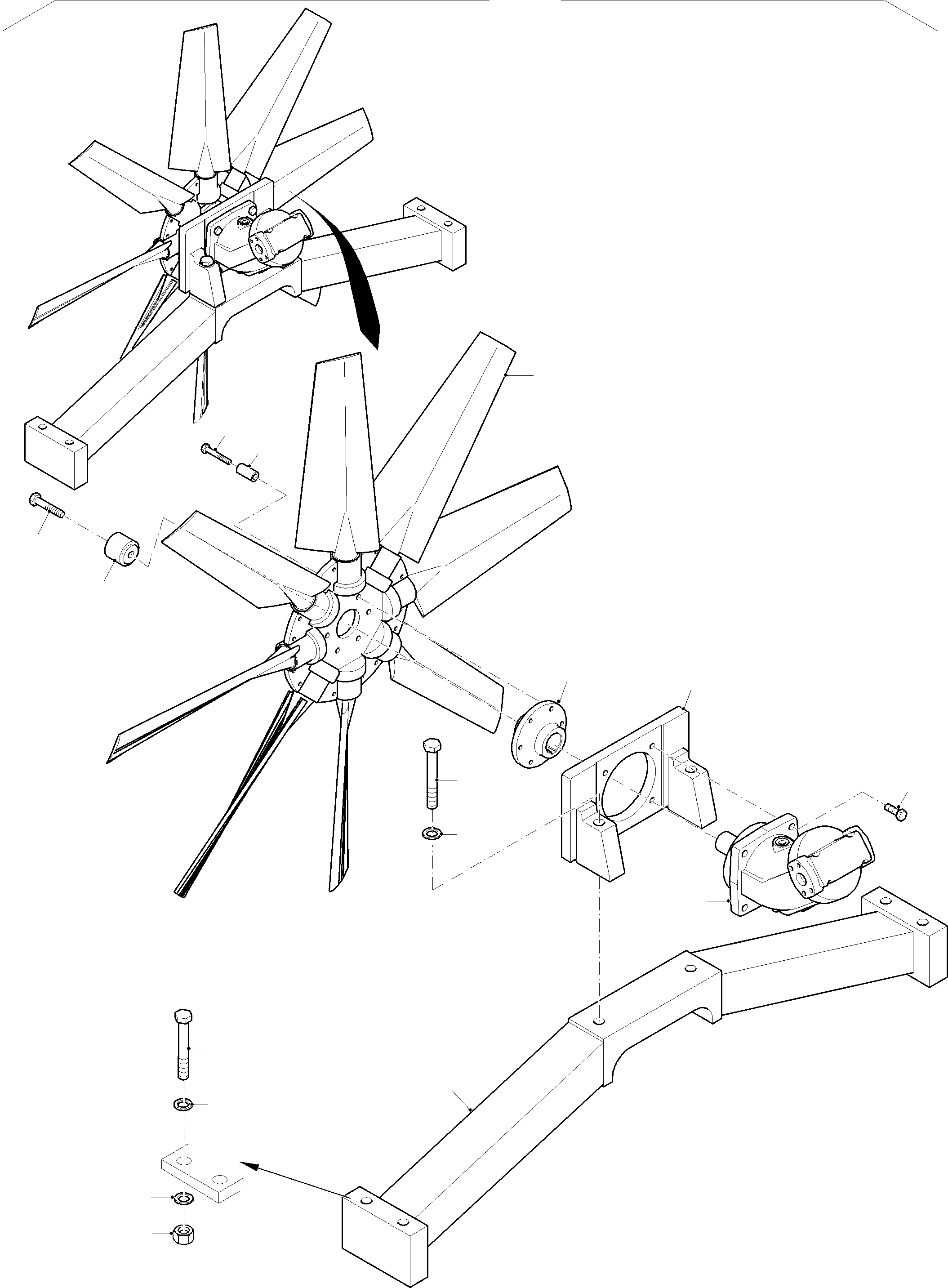 Fan drive assy. 101 009 42 KOMATSU