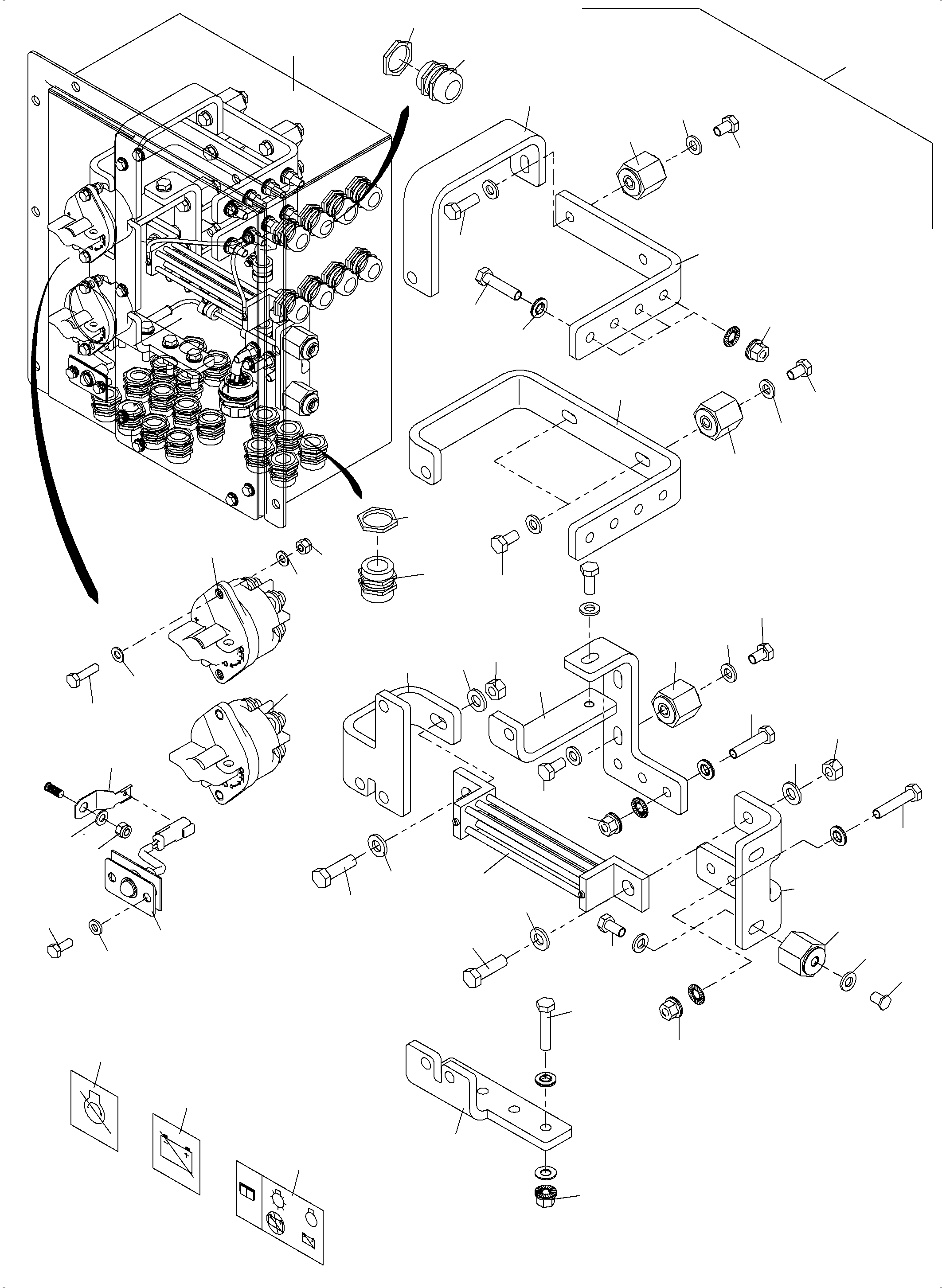 Isolator support 999 697 40 KOMATSU