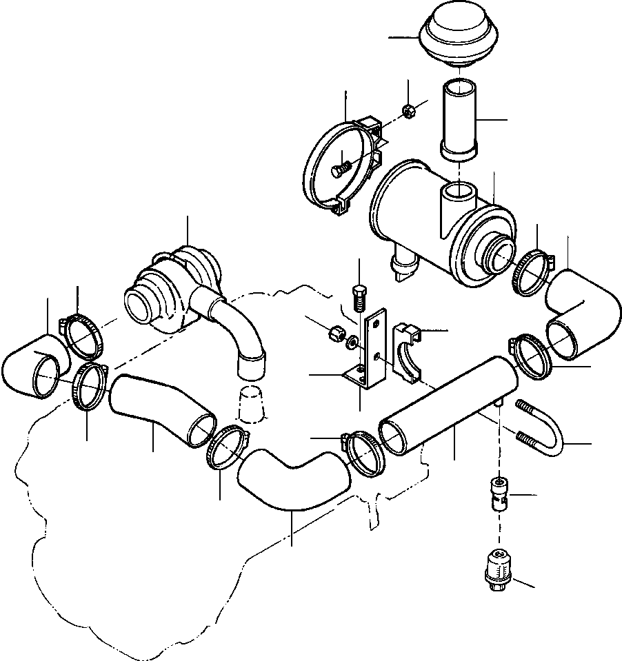 ADAPTOR ASSEMBLY TH 7238 KOMATSU