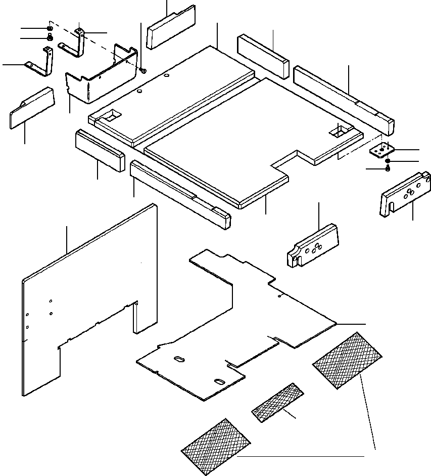 BRACKET, REAR COVER MOUNTING 1433 743 H1 KOMATSU