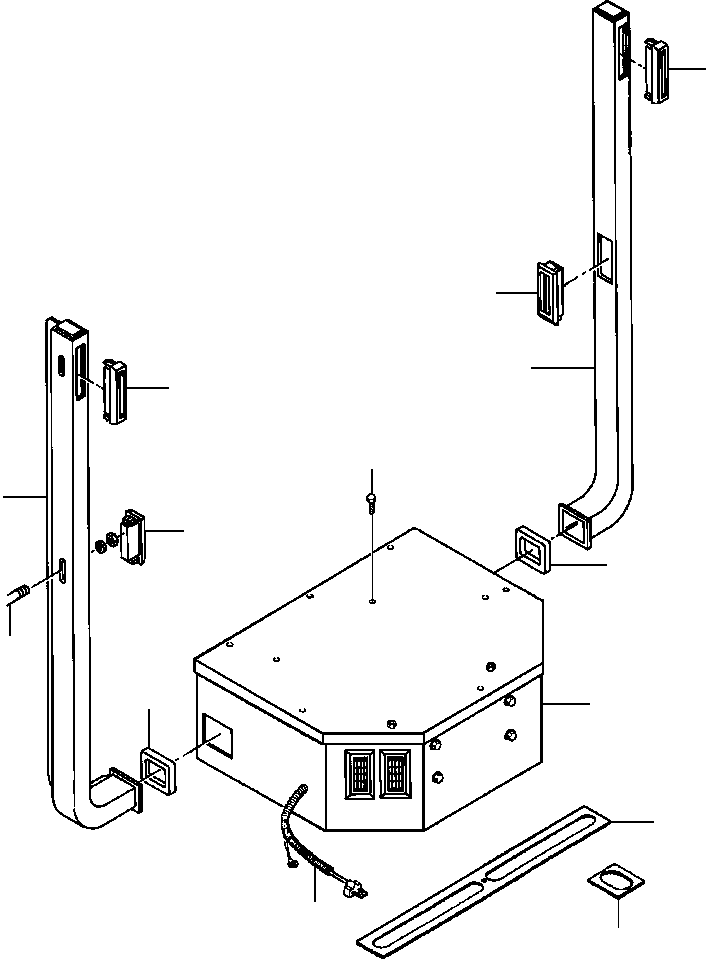 DUCT, AIR RECIRCULATION - L.H. 1434 785 H2 KOMATSU