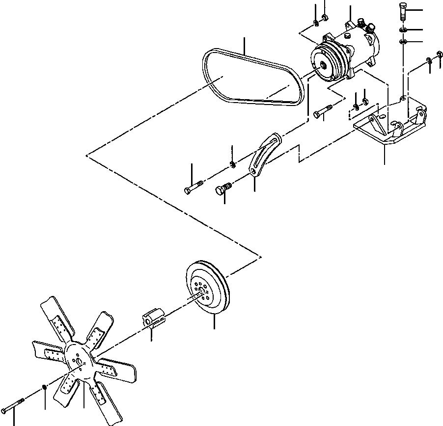 KIT, COMPRESSOR MOUNTING BRACKET 1439 655 H91 KOMATSU