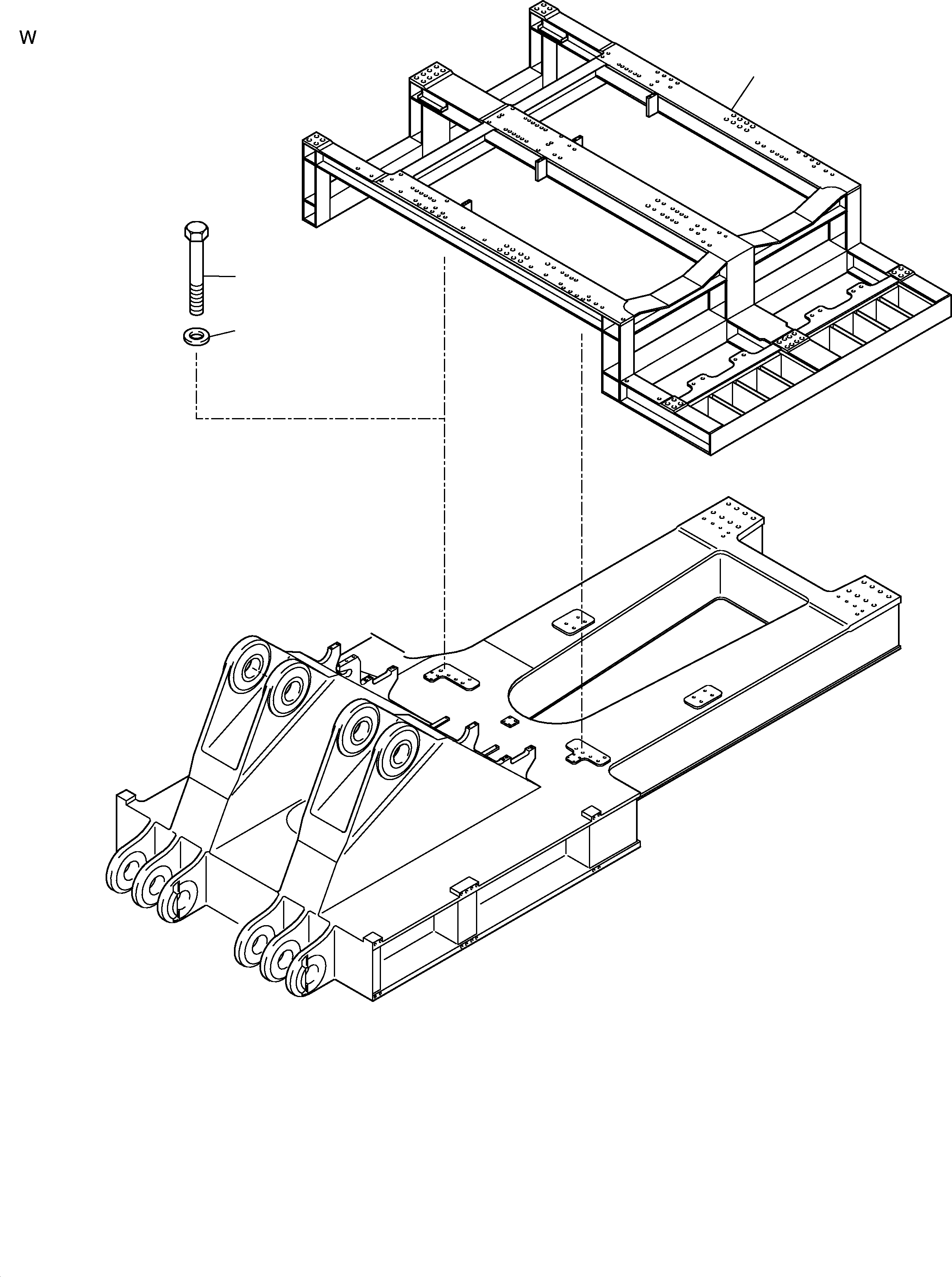 Power frame 660 800 40 KOMATSU