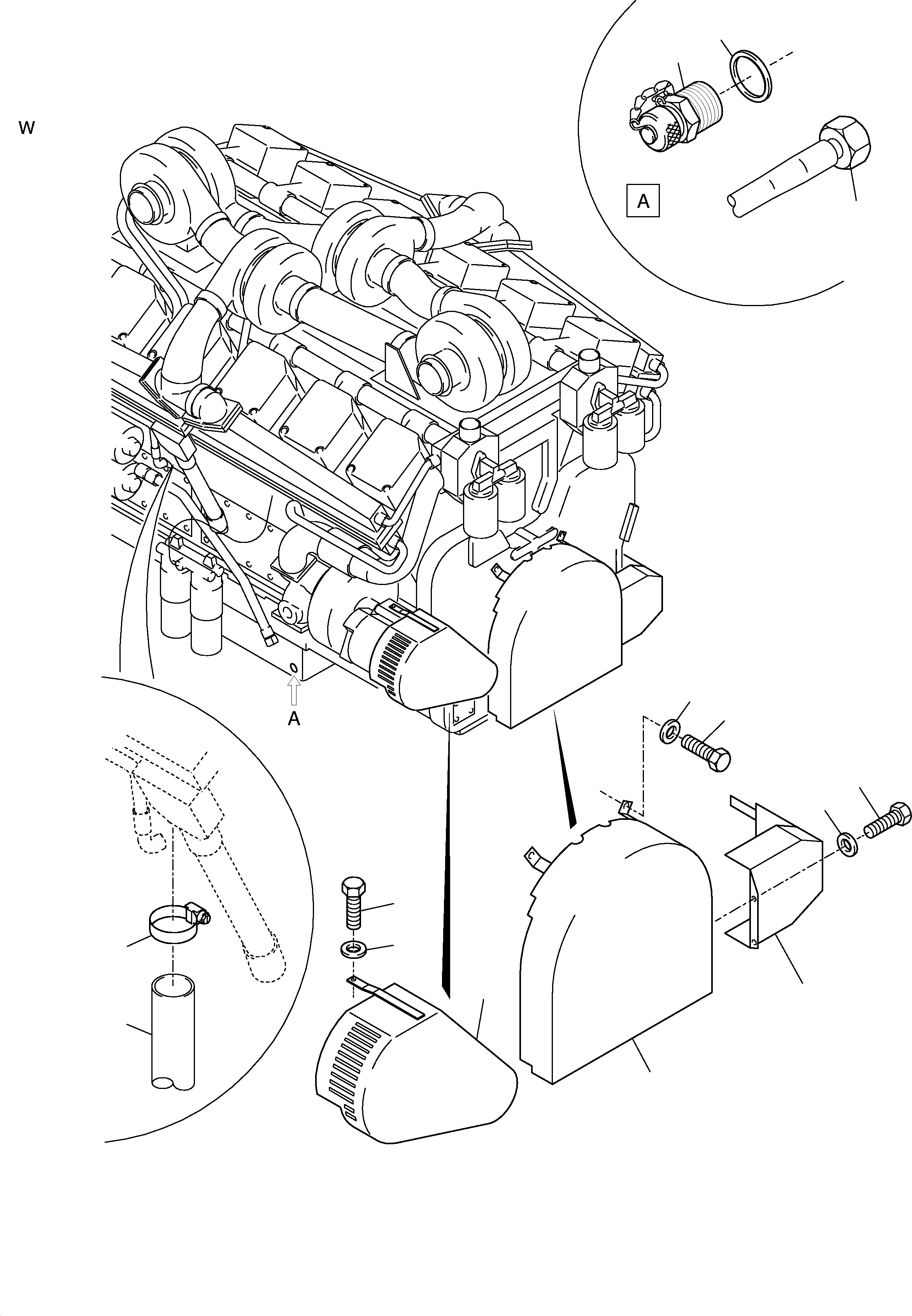 Хомут 005 853 98 KOMATSU