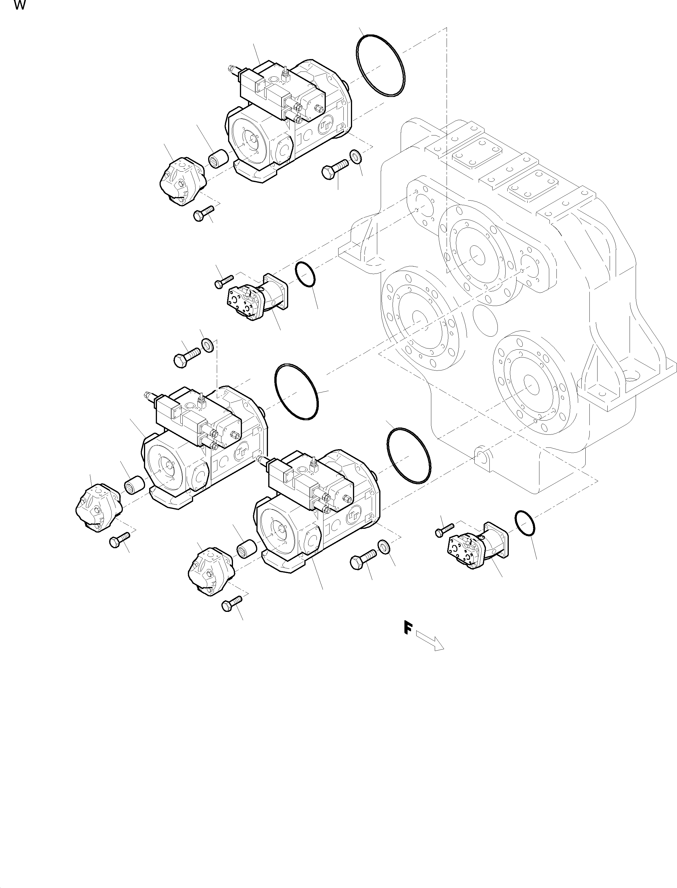 Circulation pump 634 121 40 KOMATSU