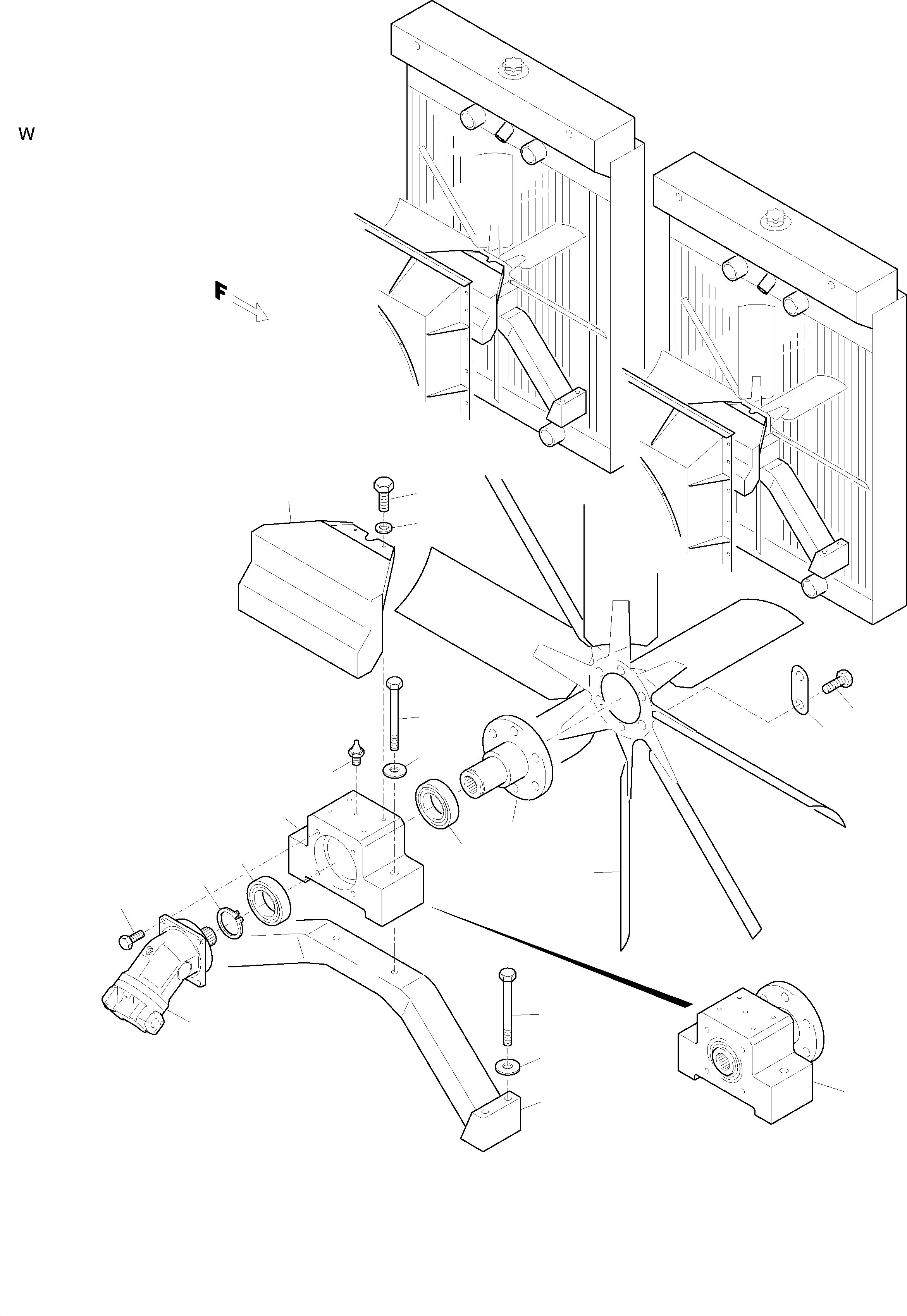 Fan crosshead 650 359 40 KOMATSU