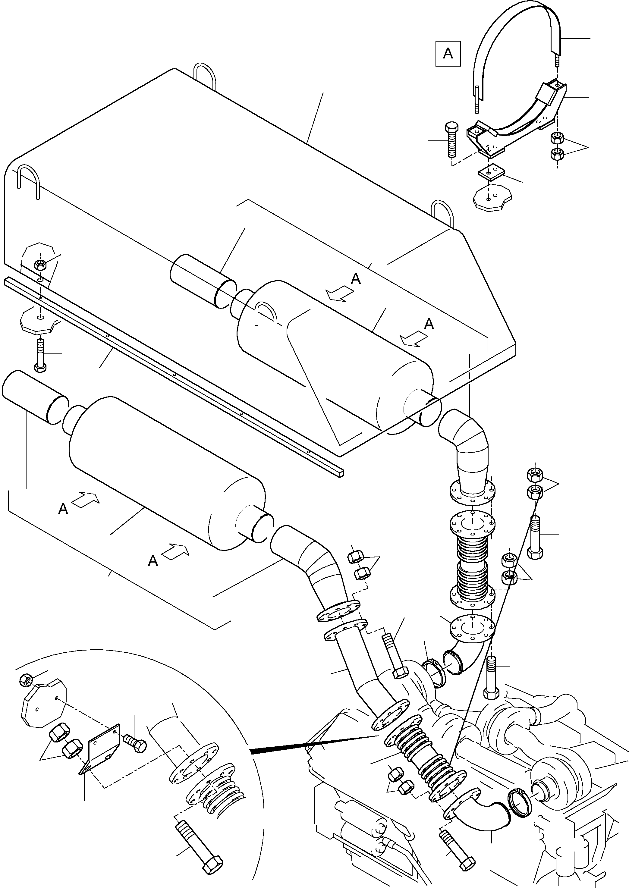 Manifold ( without flange ) 652 853 40 KOMATSU