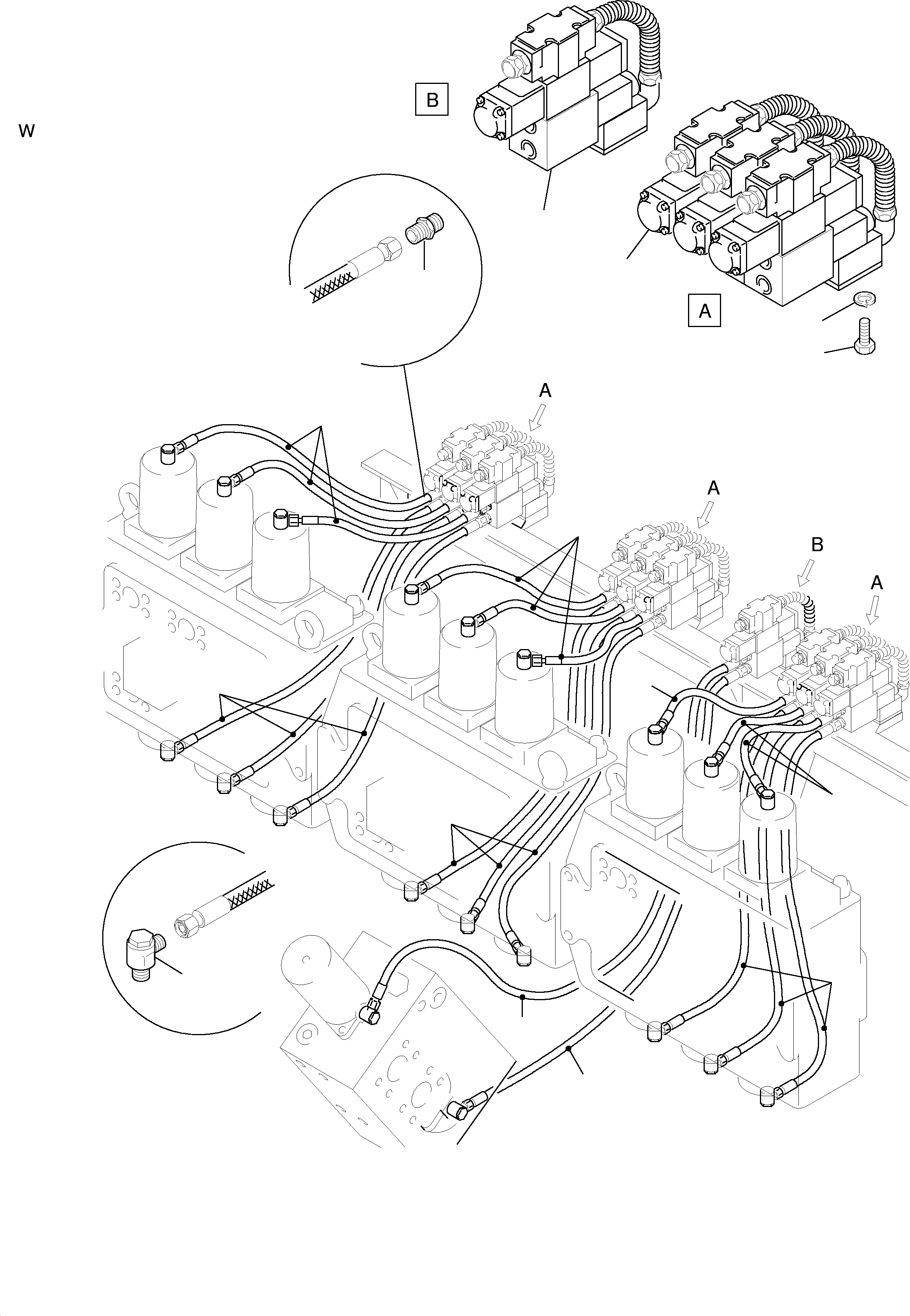 Hose assy. DN 10x1630 647 866 40 KOMATSU