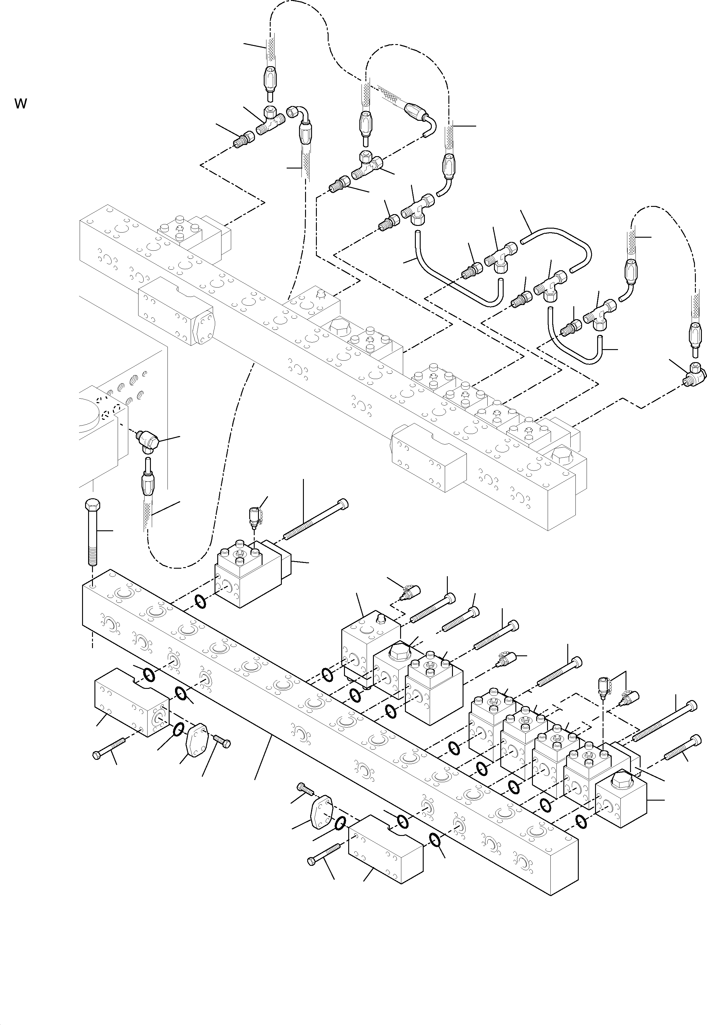 Hose assy. DN 12 x 5300 592 092 40 KOMATSU