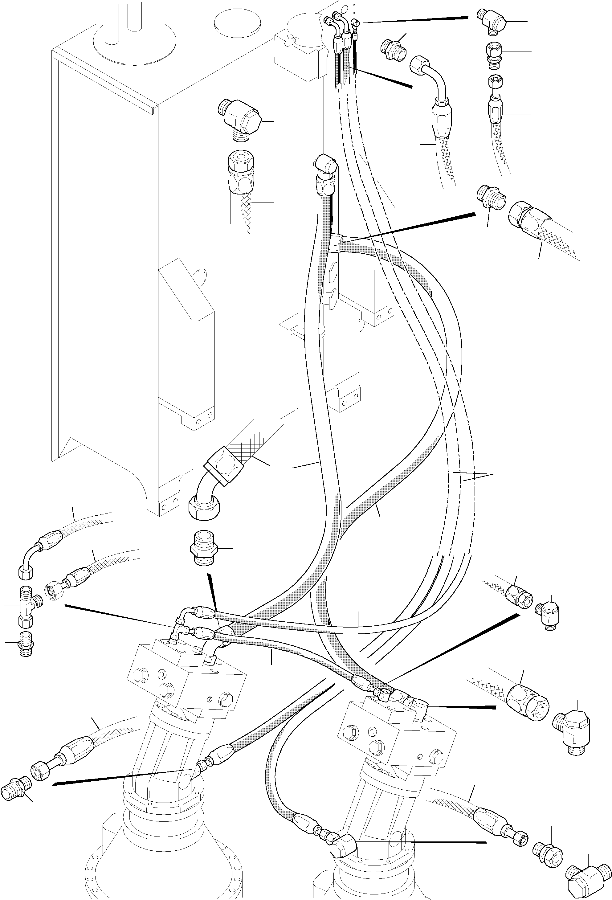 Hose DN 08x3500 643 995 40 KOMATSU