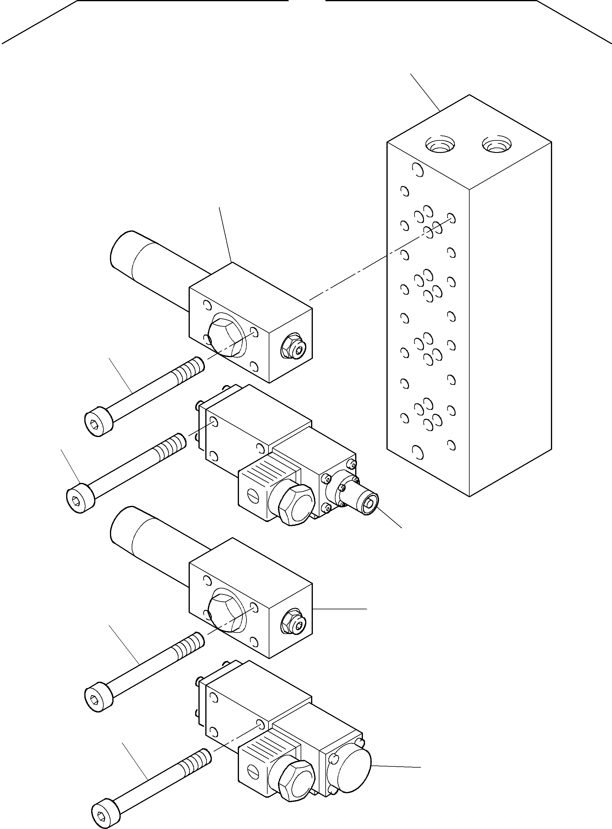Multi station manifold block assy. 674 941 40 KOMATSU