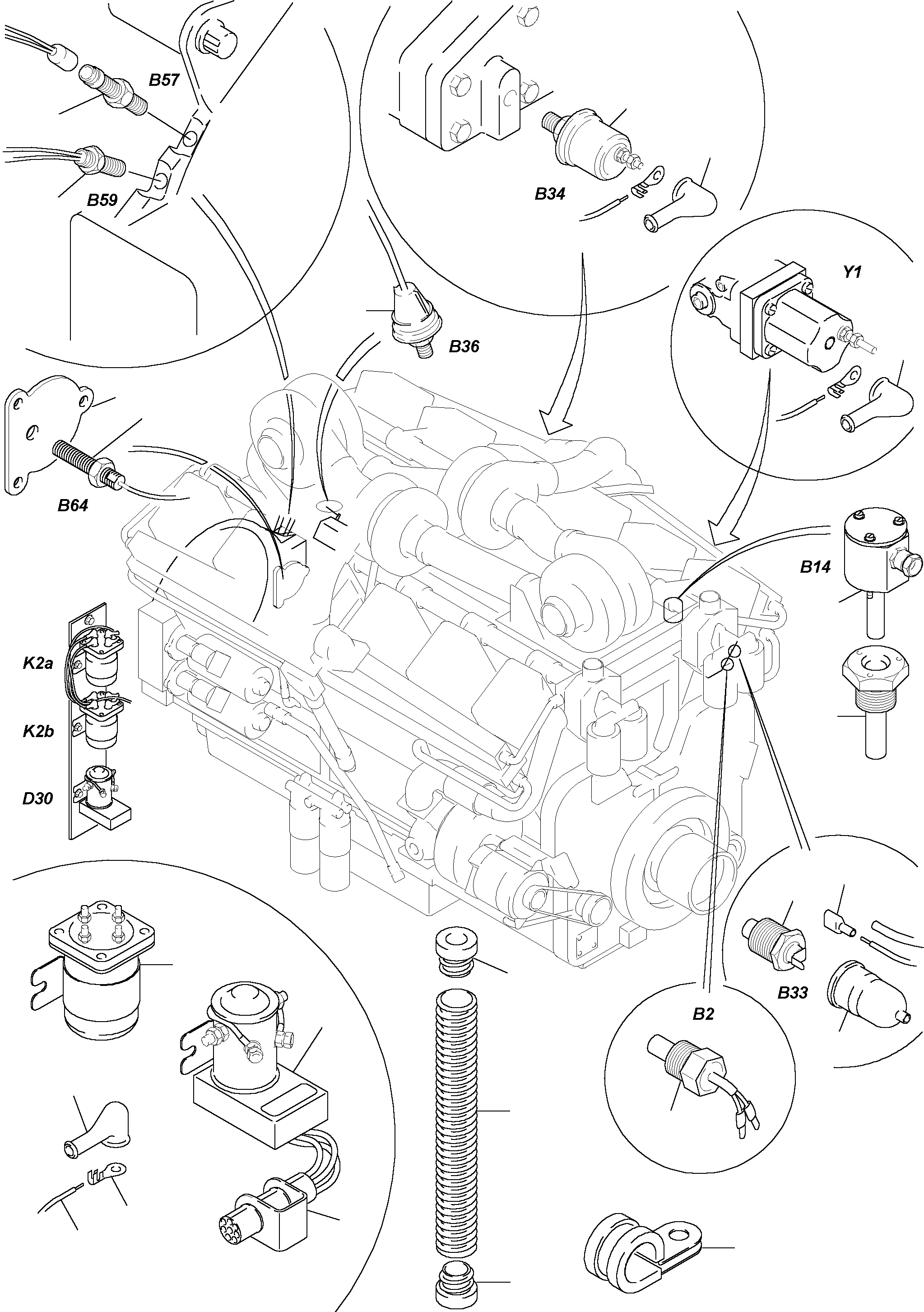Pressure switch 1.0 bar 655 432 40 KOMATSU