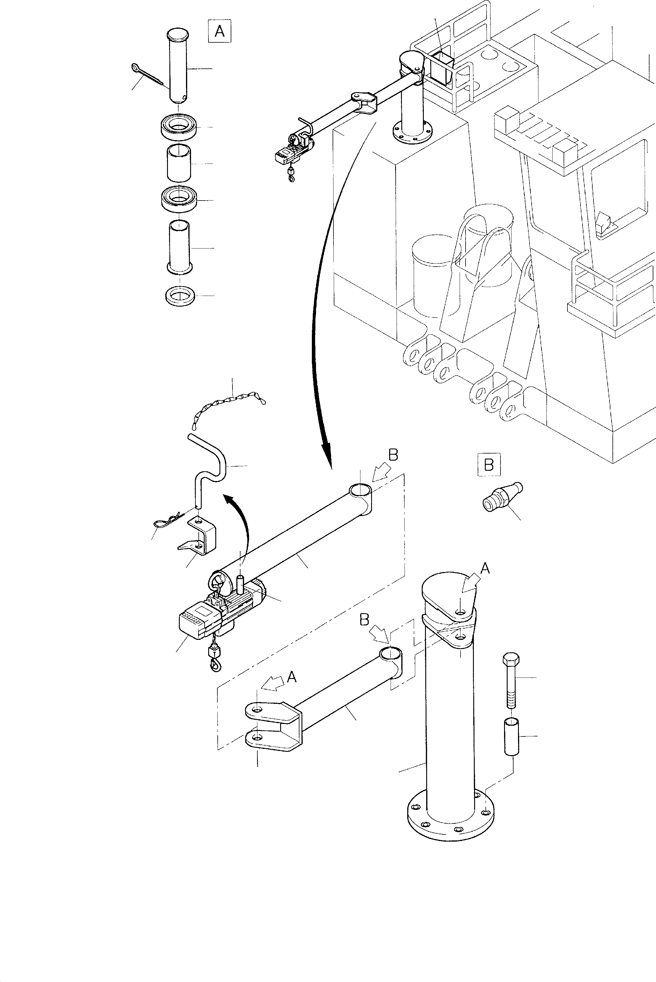 Supporting beam 421 112 40 KOMATSU