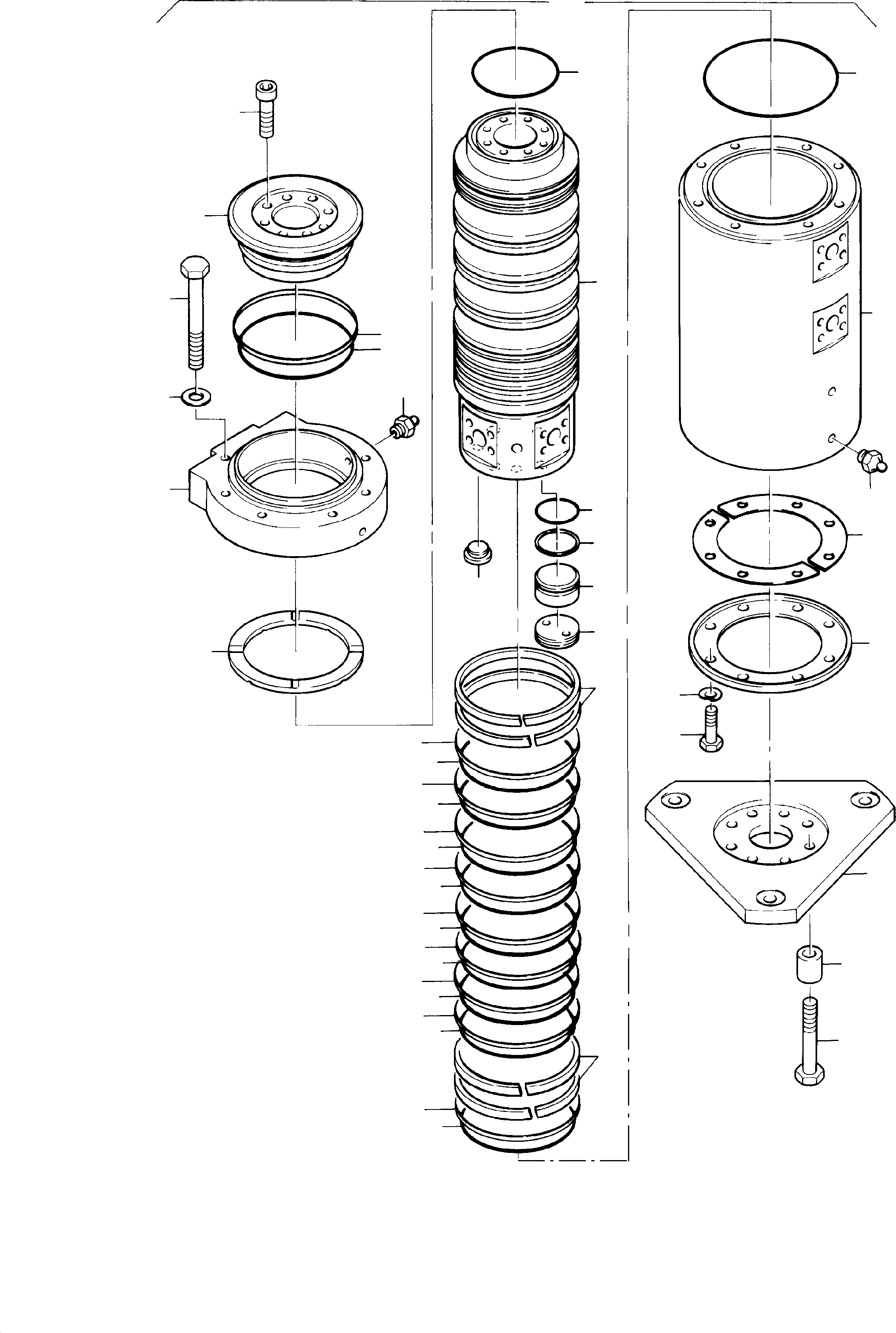 Seal kit fig-nos. 04,05,11,14,15,18+19 780 899 73 KOMATSU