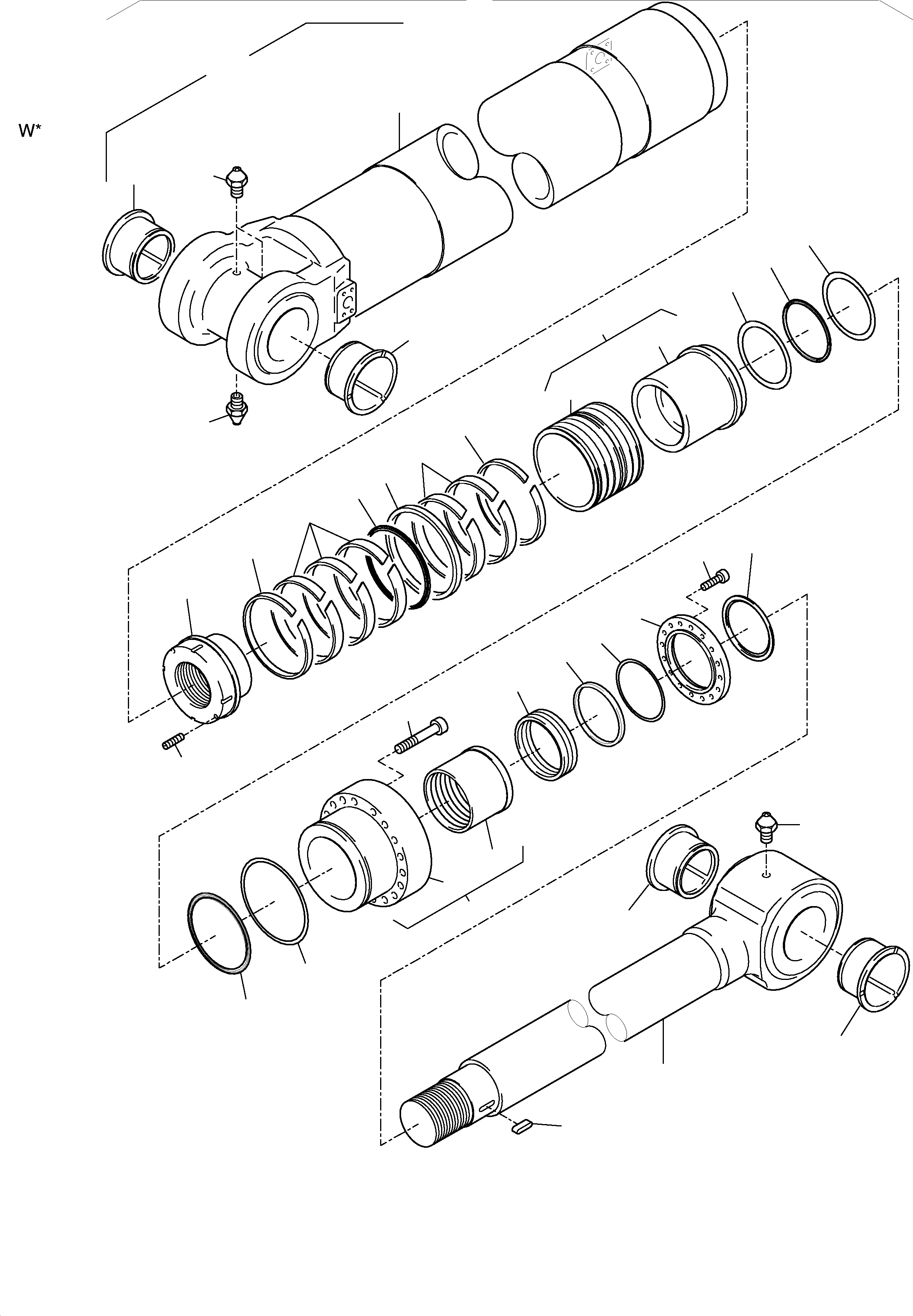 Freeze-in bush 607 796 40 KOMATSU