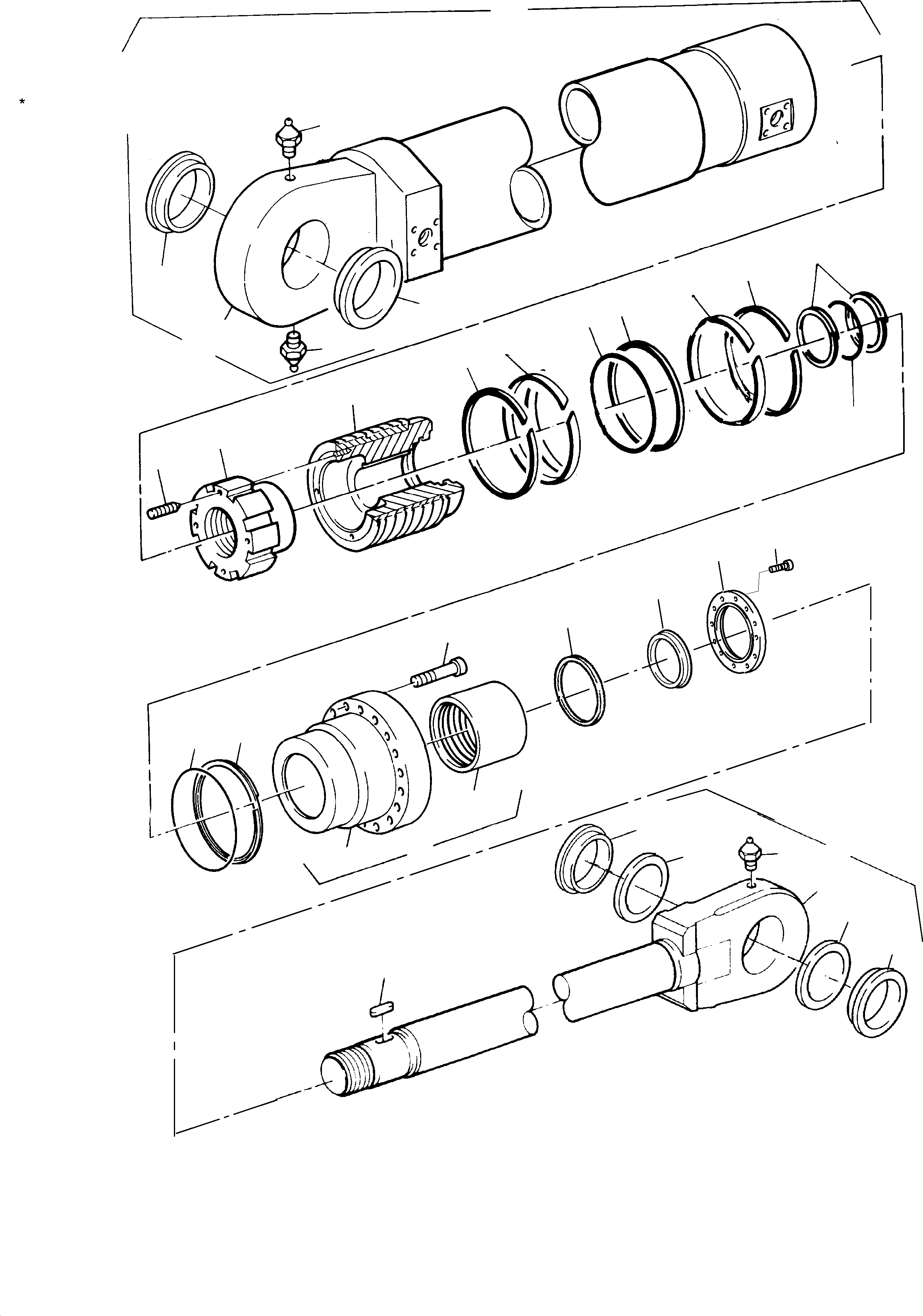 Groove nut 445 372 40 KOMATSU