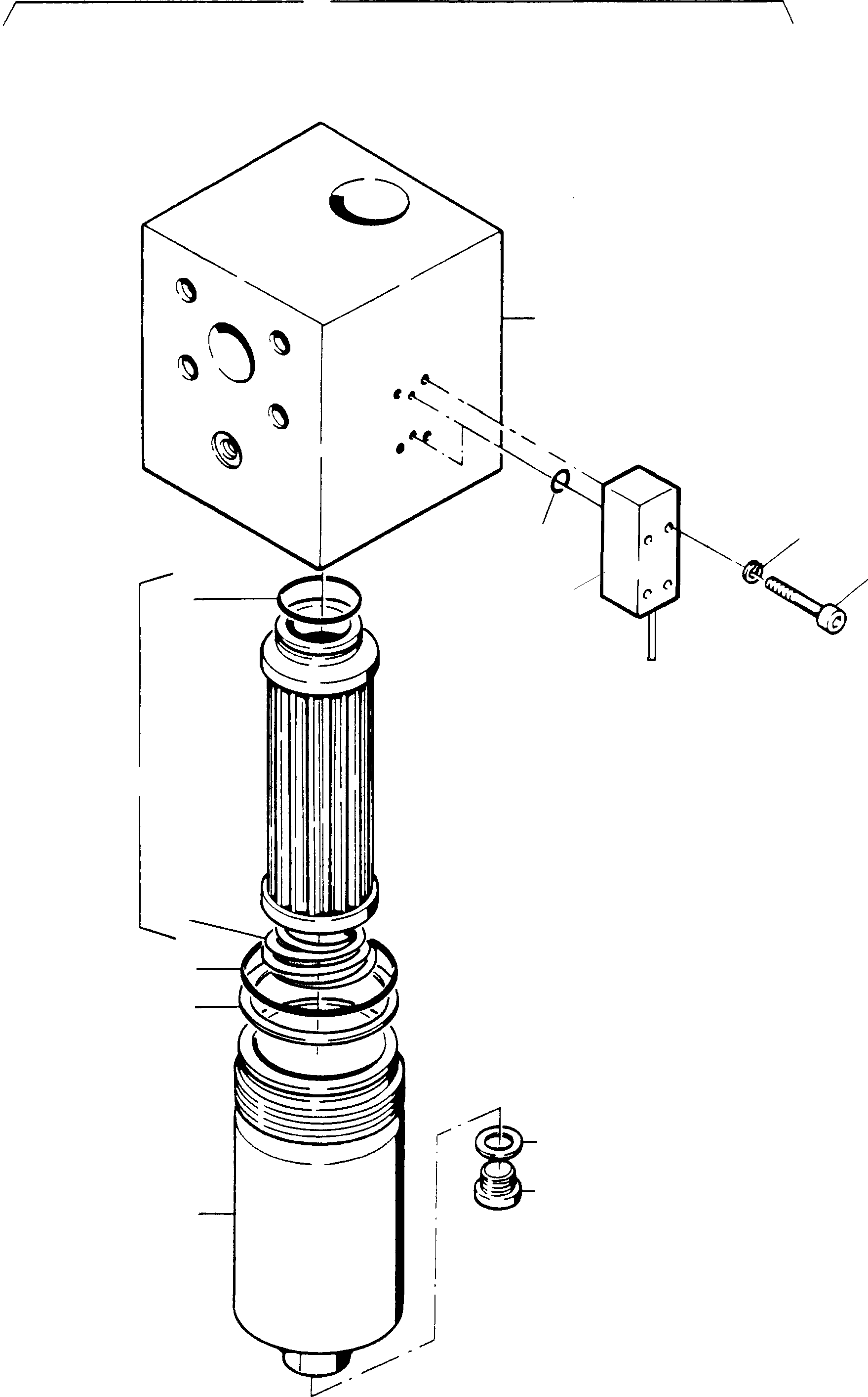 H.P. filter assy. 654 807 40 KOMATSU