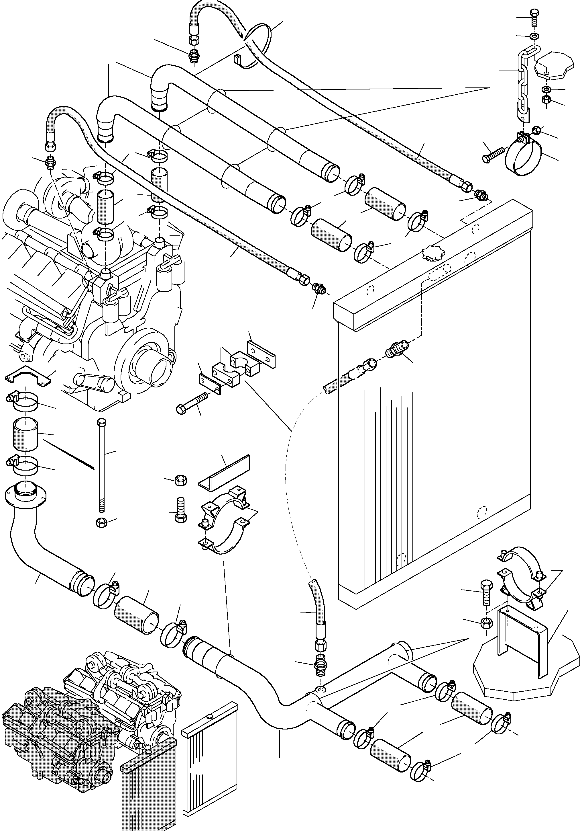 Hose assy. DN 32x2300 516 279 98 KOMATSU