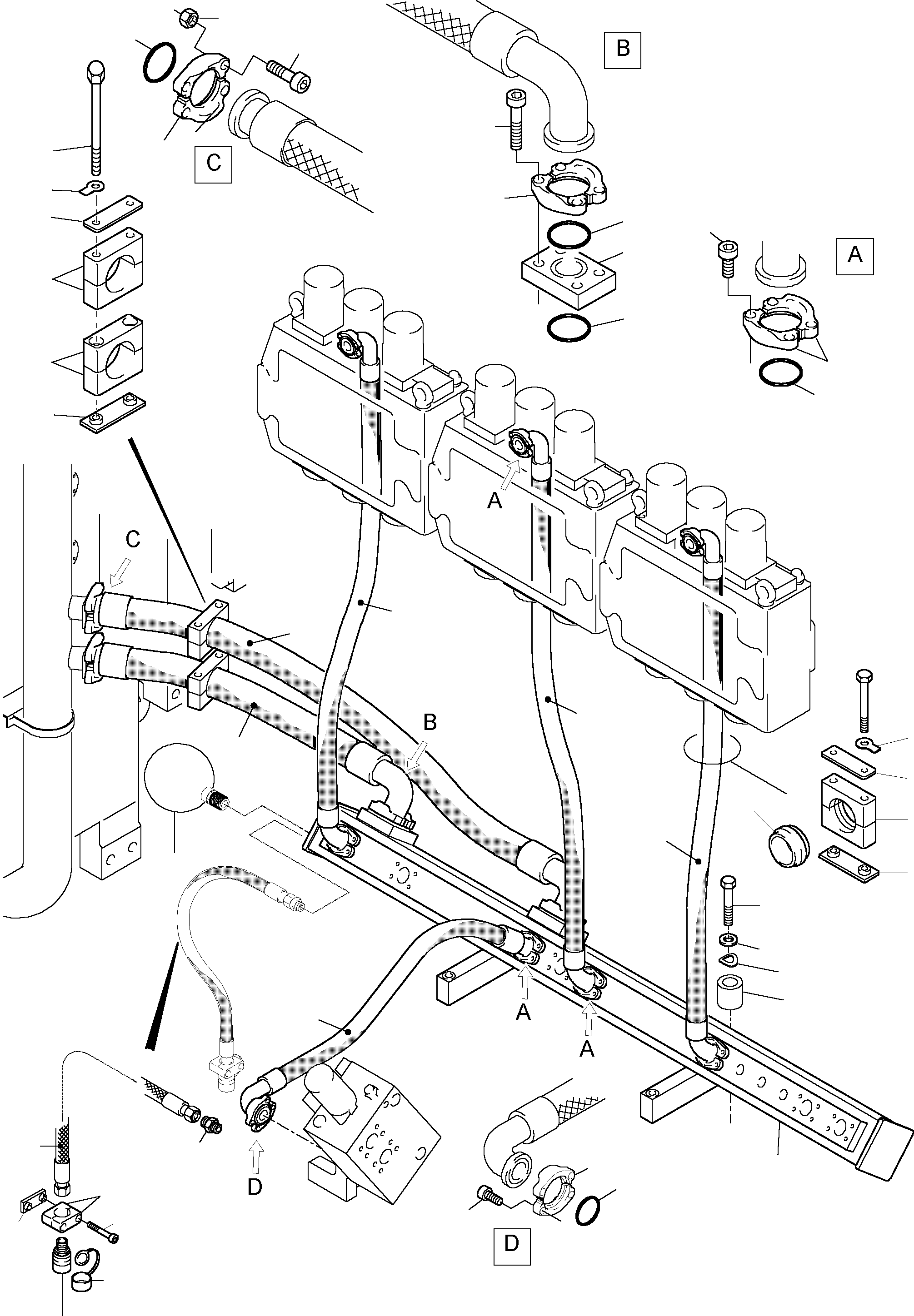 Распределительный коллектор 903 907 40 KOMATSU