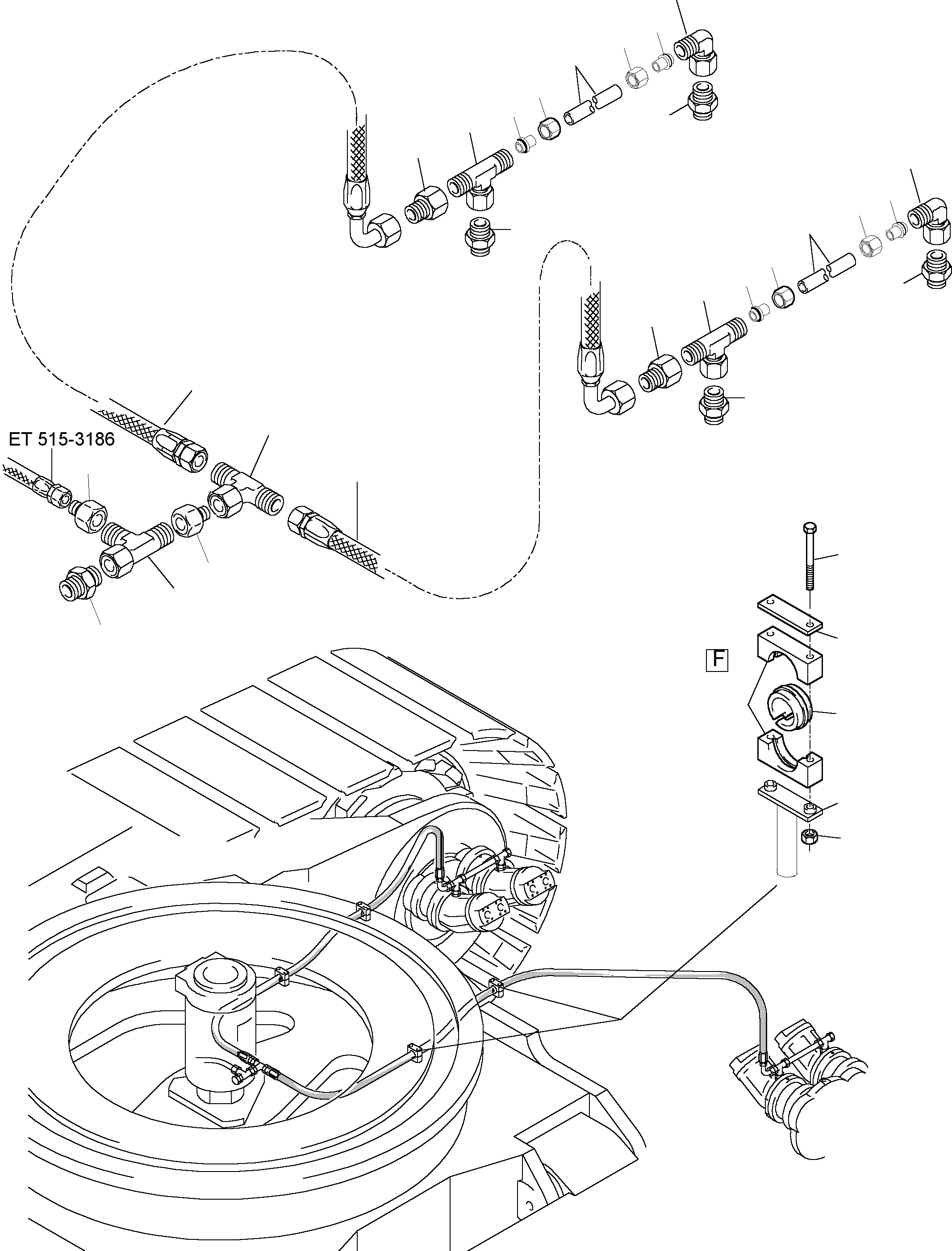 Pipe Bracket 897 488 99 KOMATSU