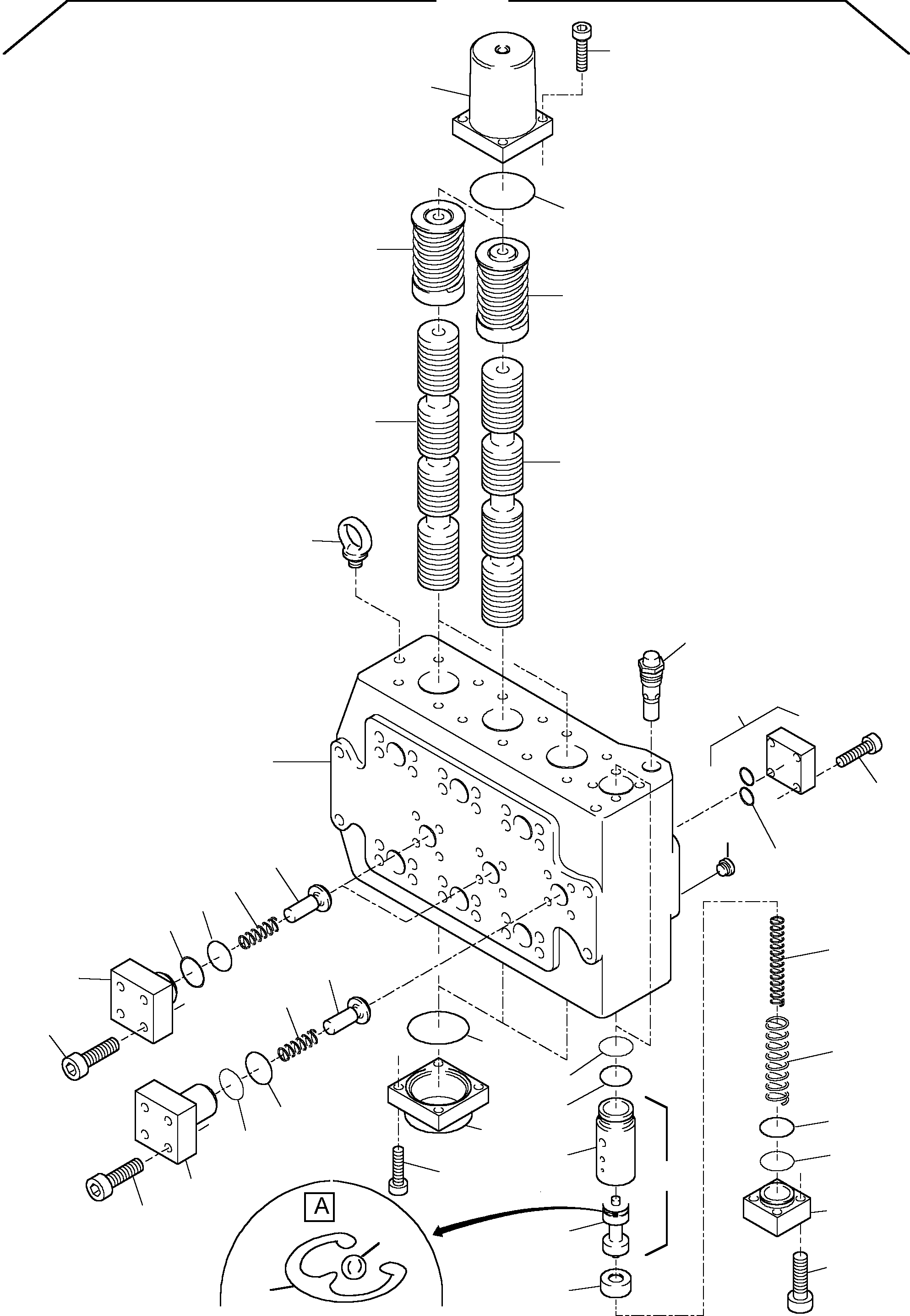 Control block assy. 655 512 40 KOMATSU