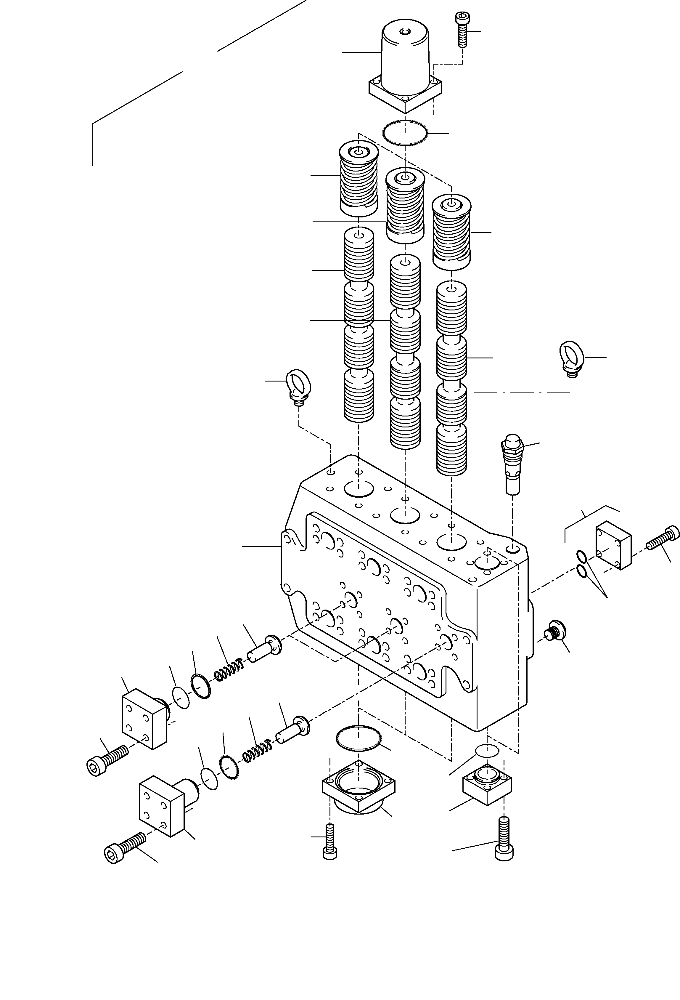 Tripple control block assy. 655 523 40 KOMATSU